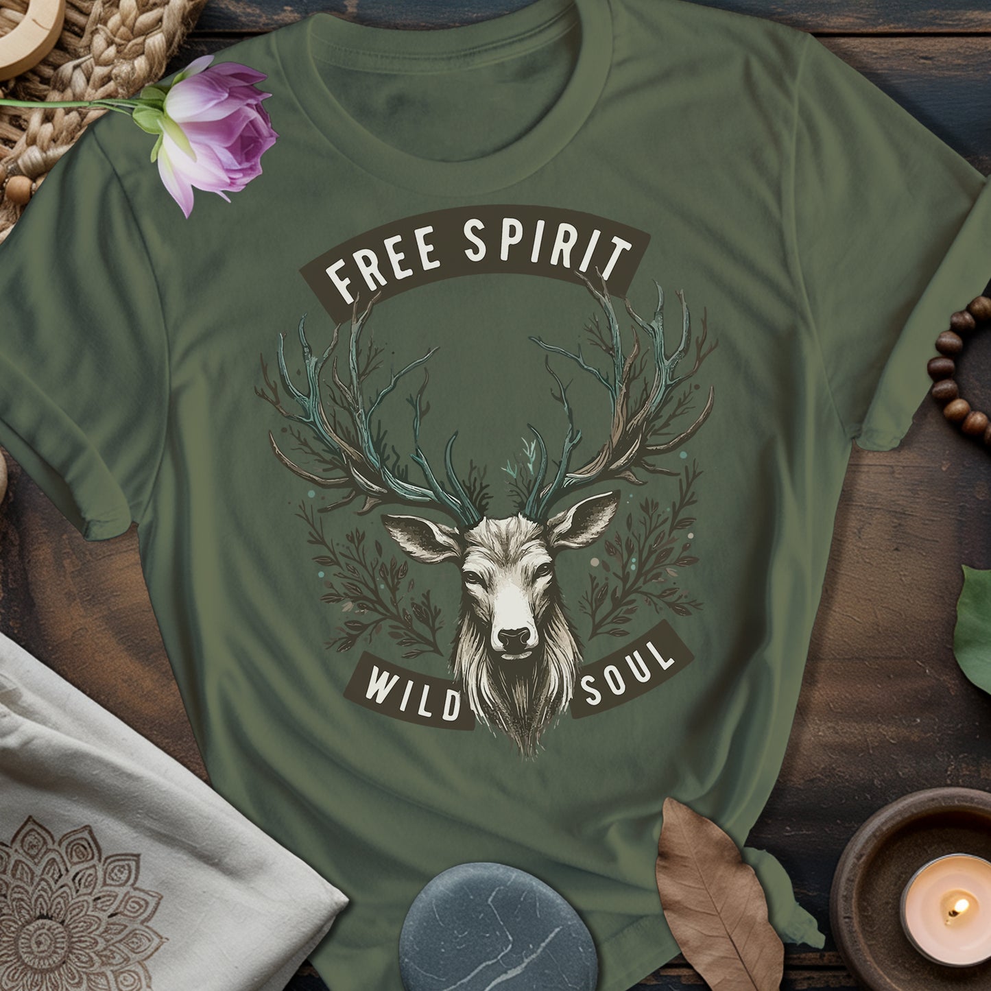 Free Spirit Wild Soul Deer T-Shirt