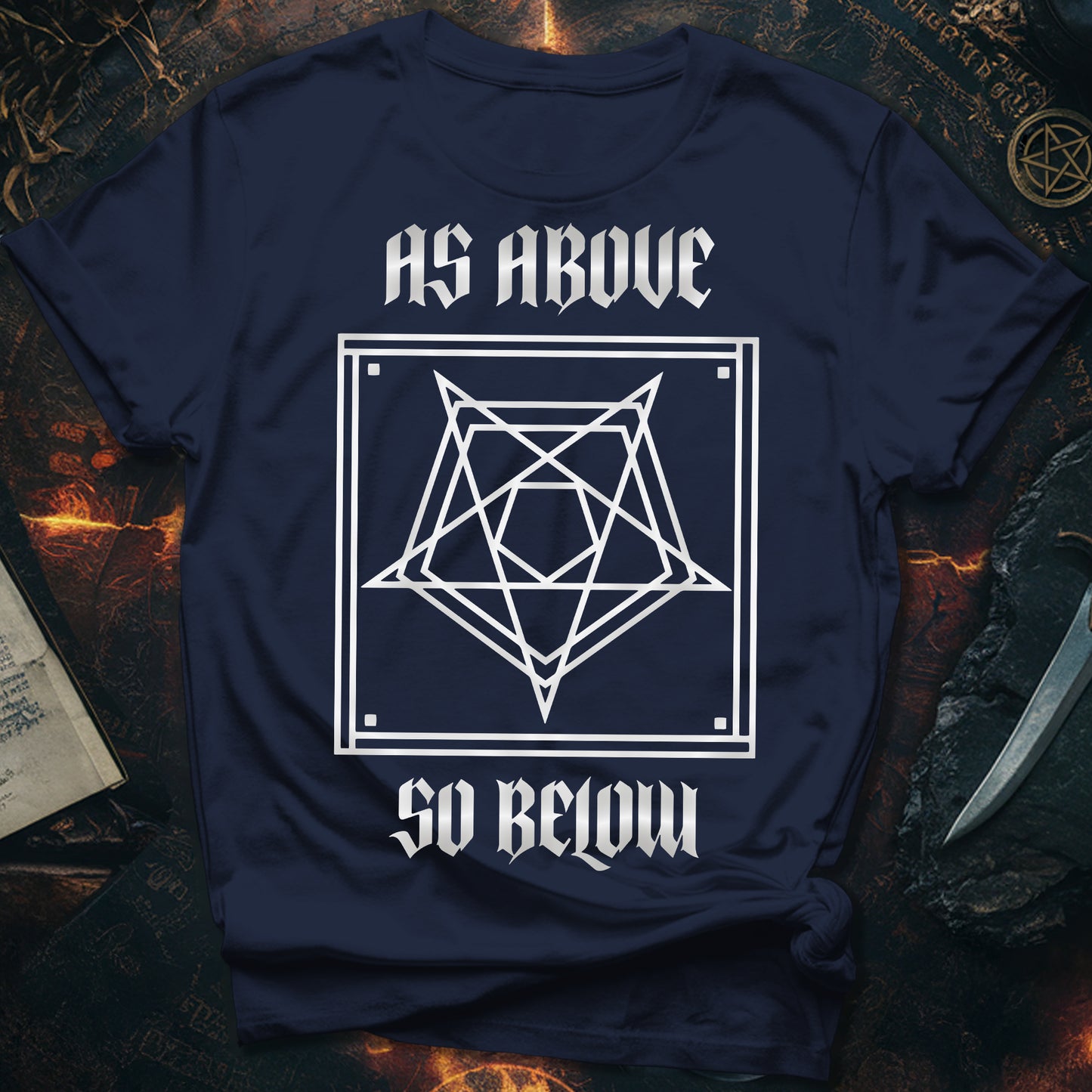 As Above So Below Star Unisex T-Shirt
