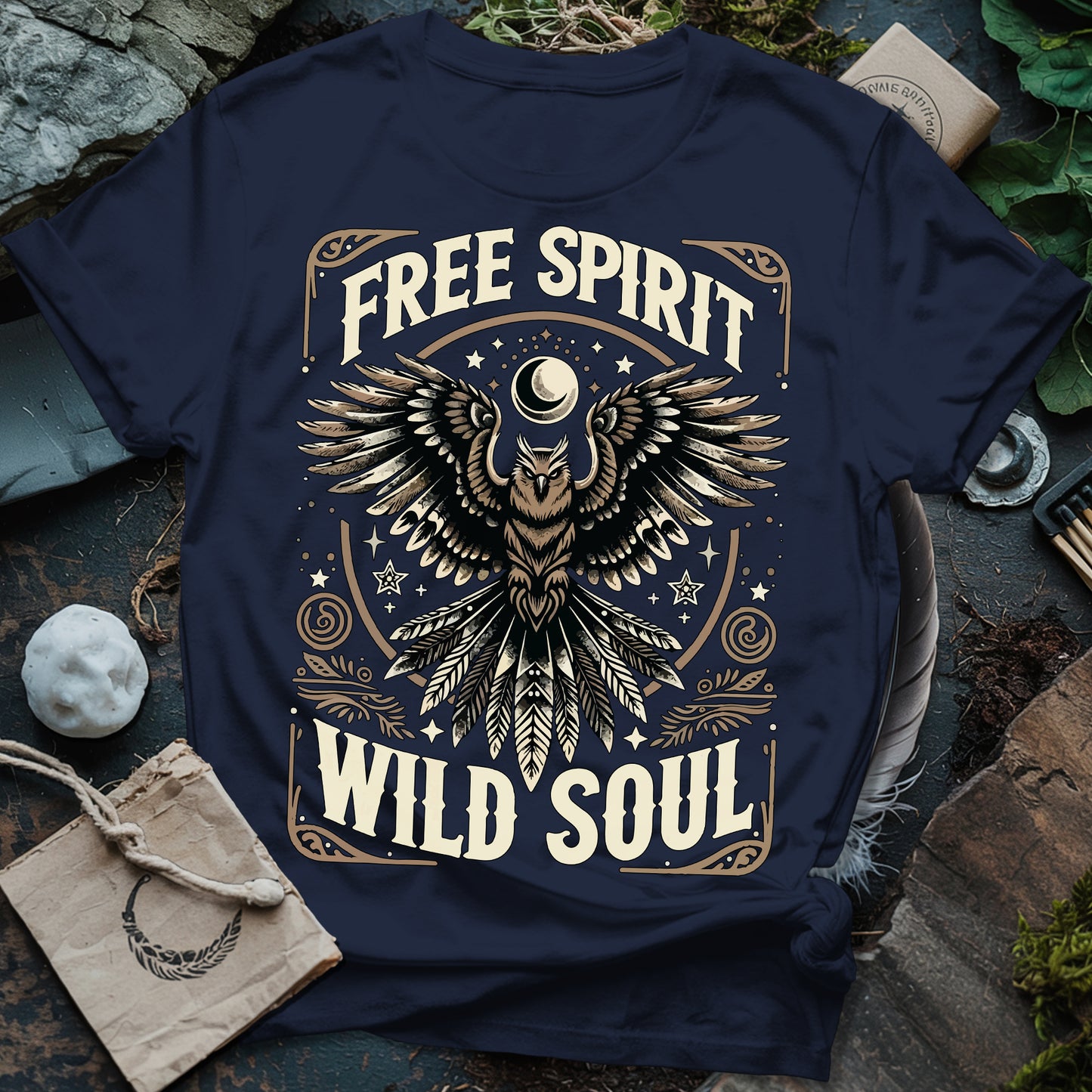 Free Spirit Wild Soul Owl T-Shirt