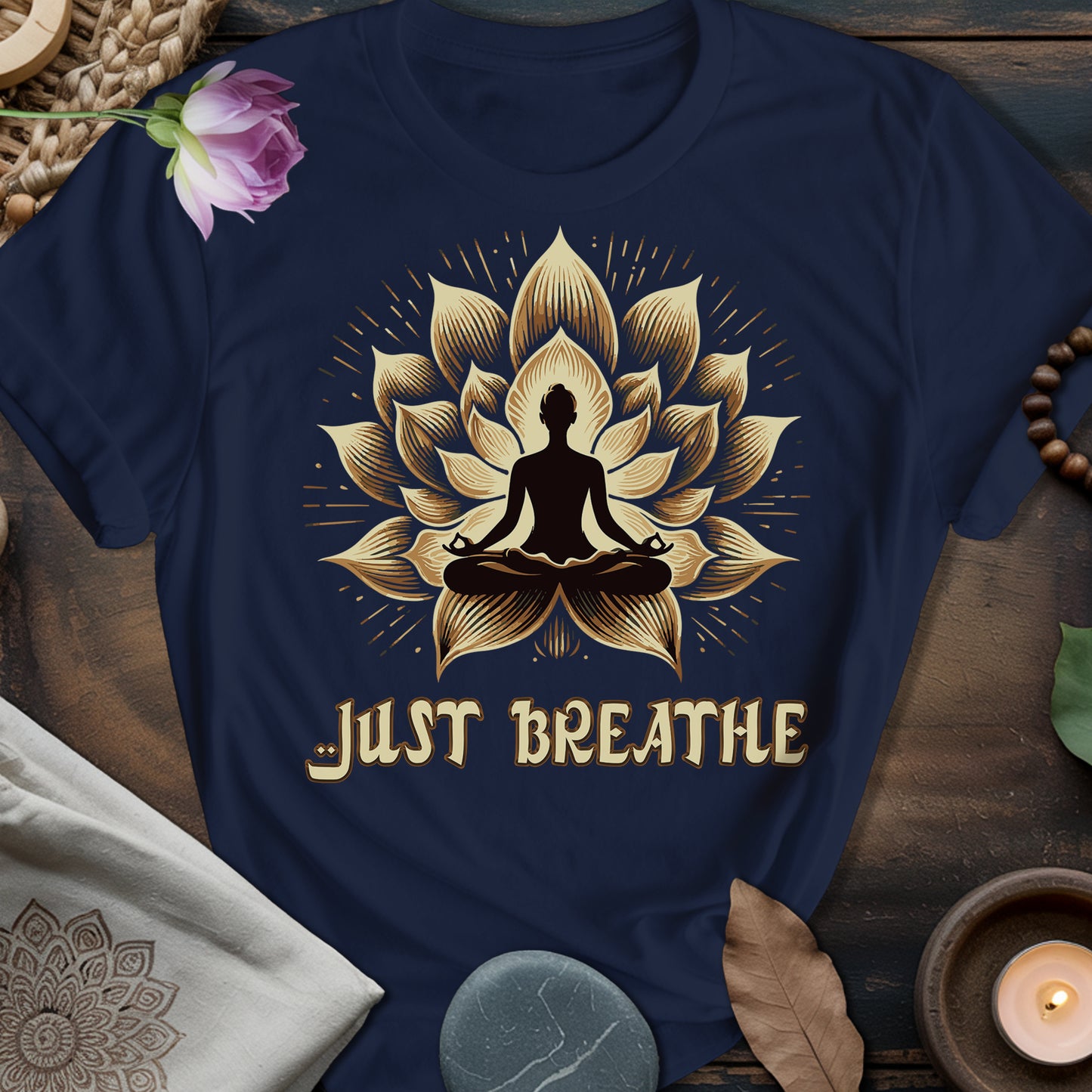 Just Breath Yoga Lotus T-Shirt