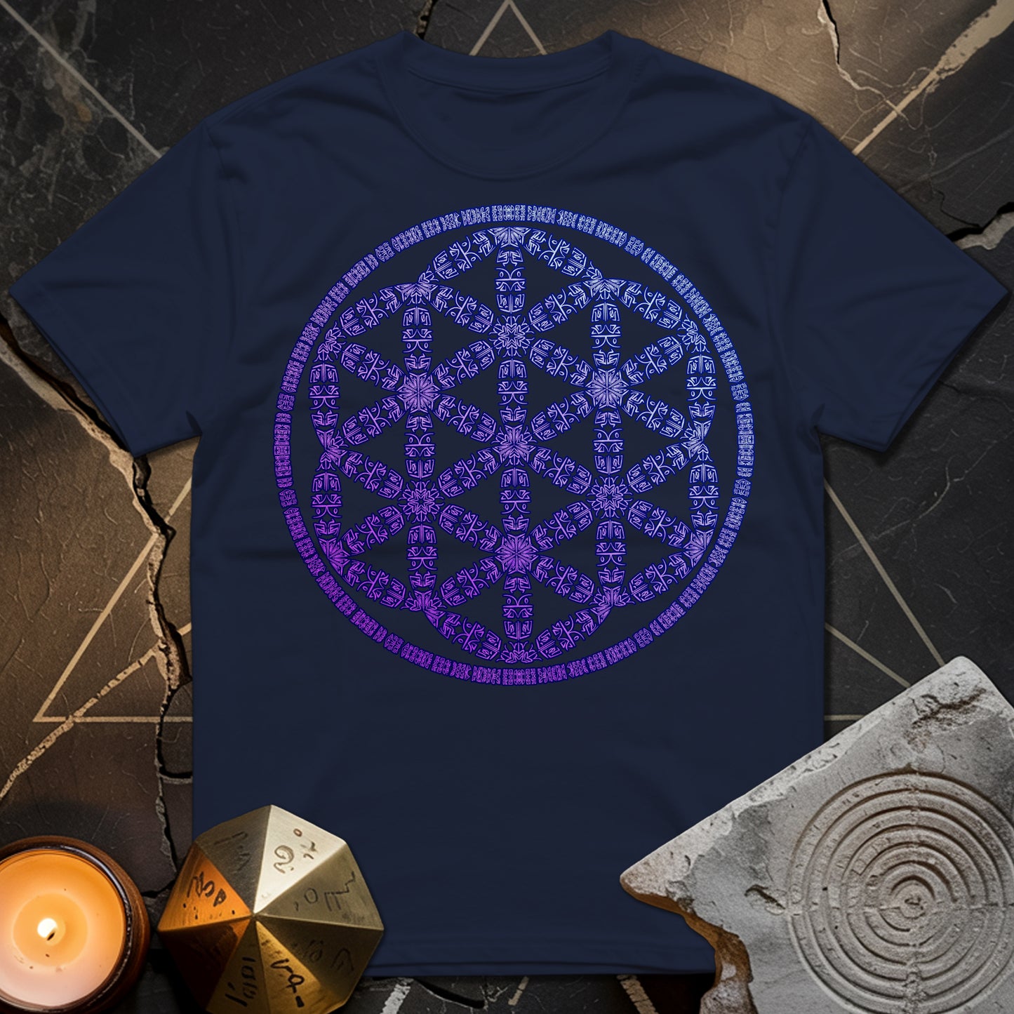 Seed Of Life Purple T-Shirt