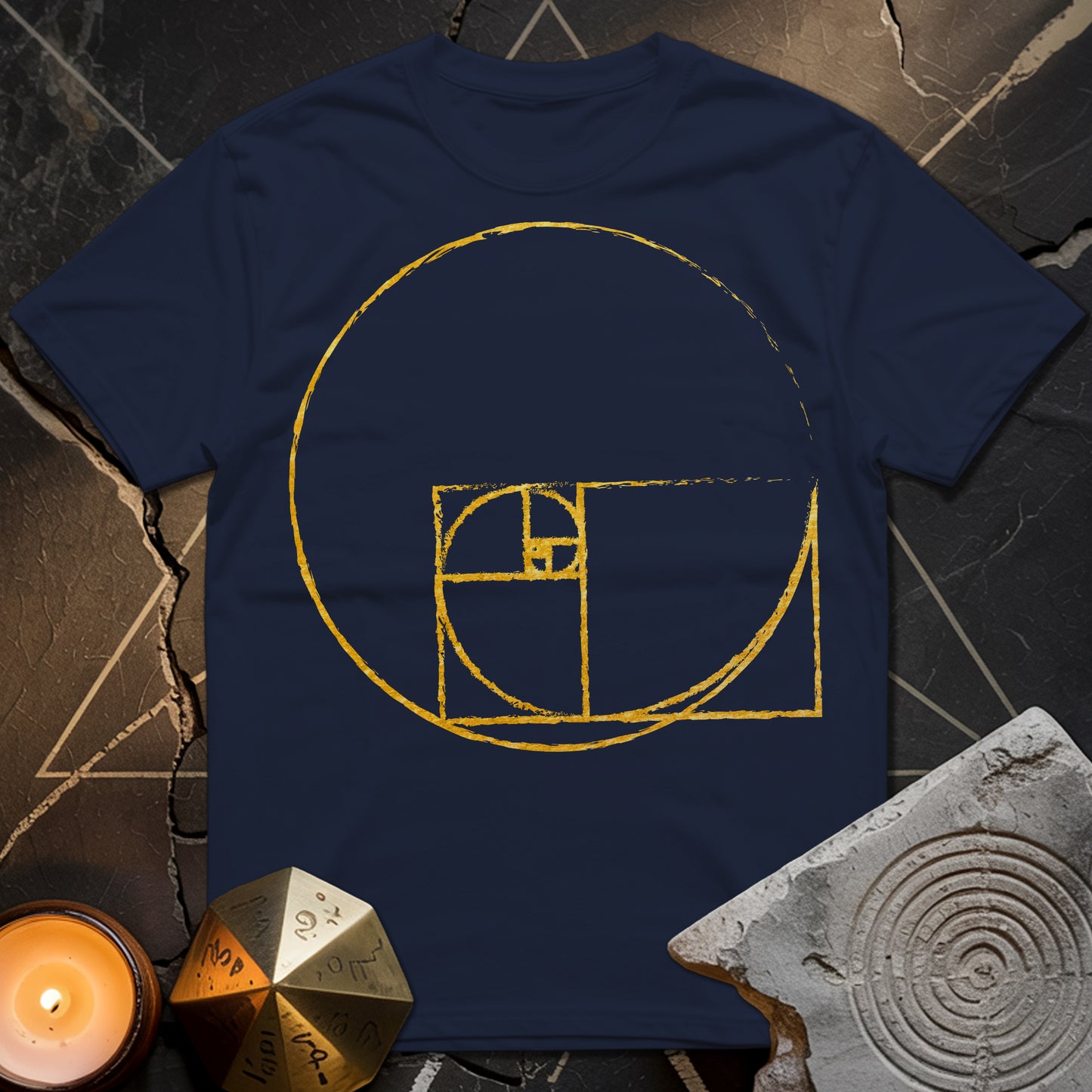 Golden Ratio Spiral Circle T-Shirt