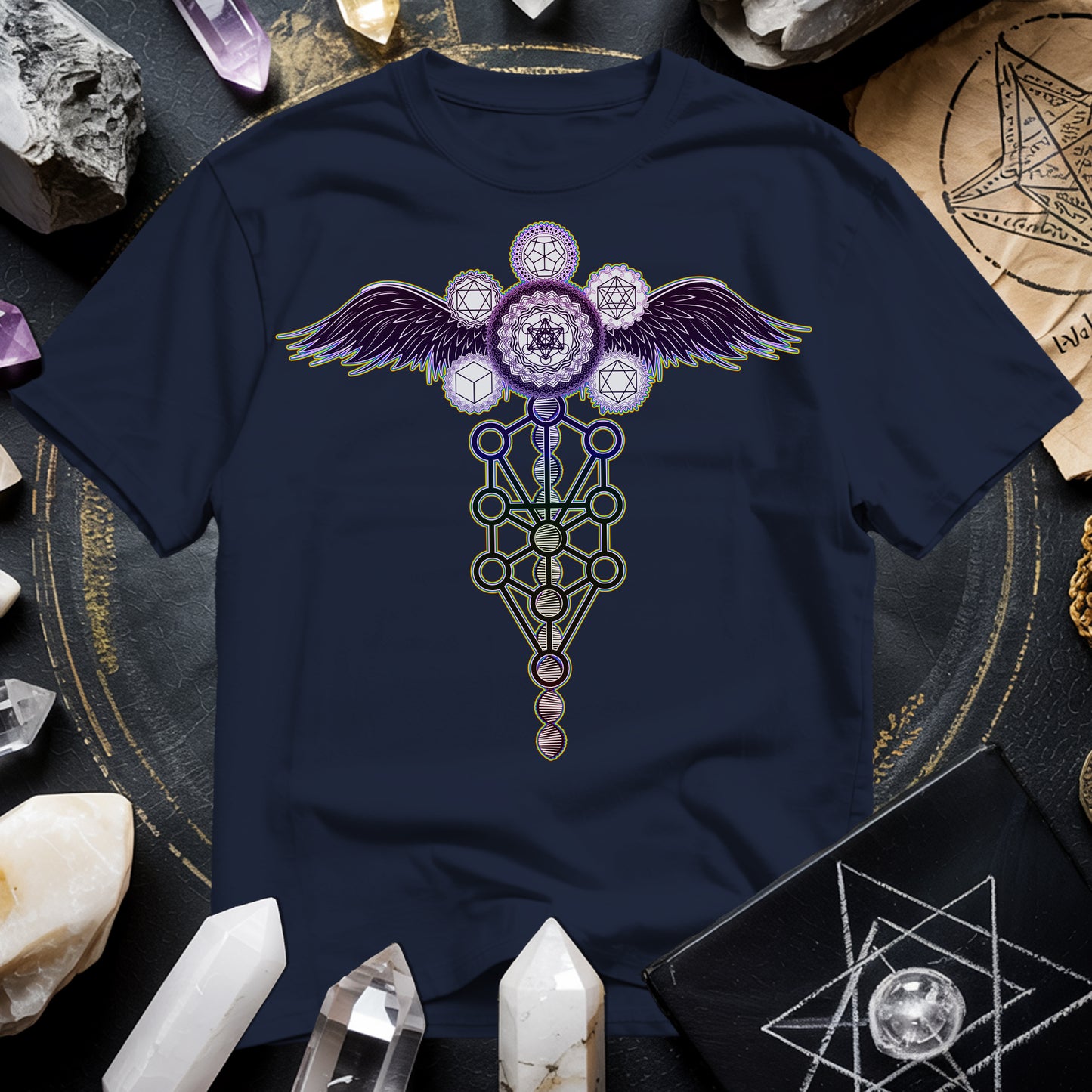 Winged Metatron's Cube T-Shirt