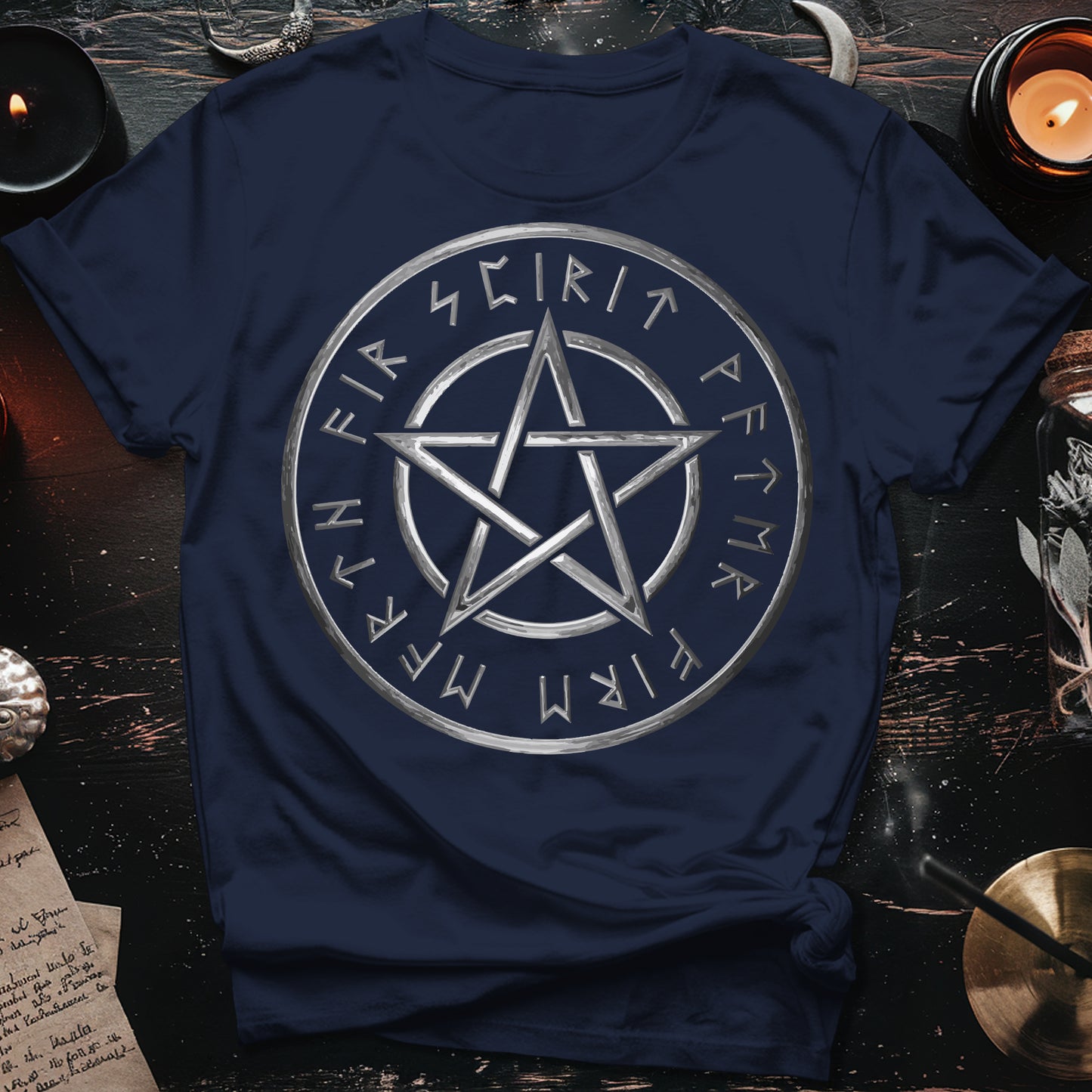 Pentagram Runes Witchcraft T-Shirt
