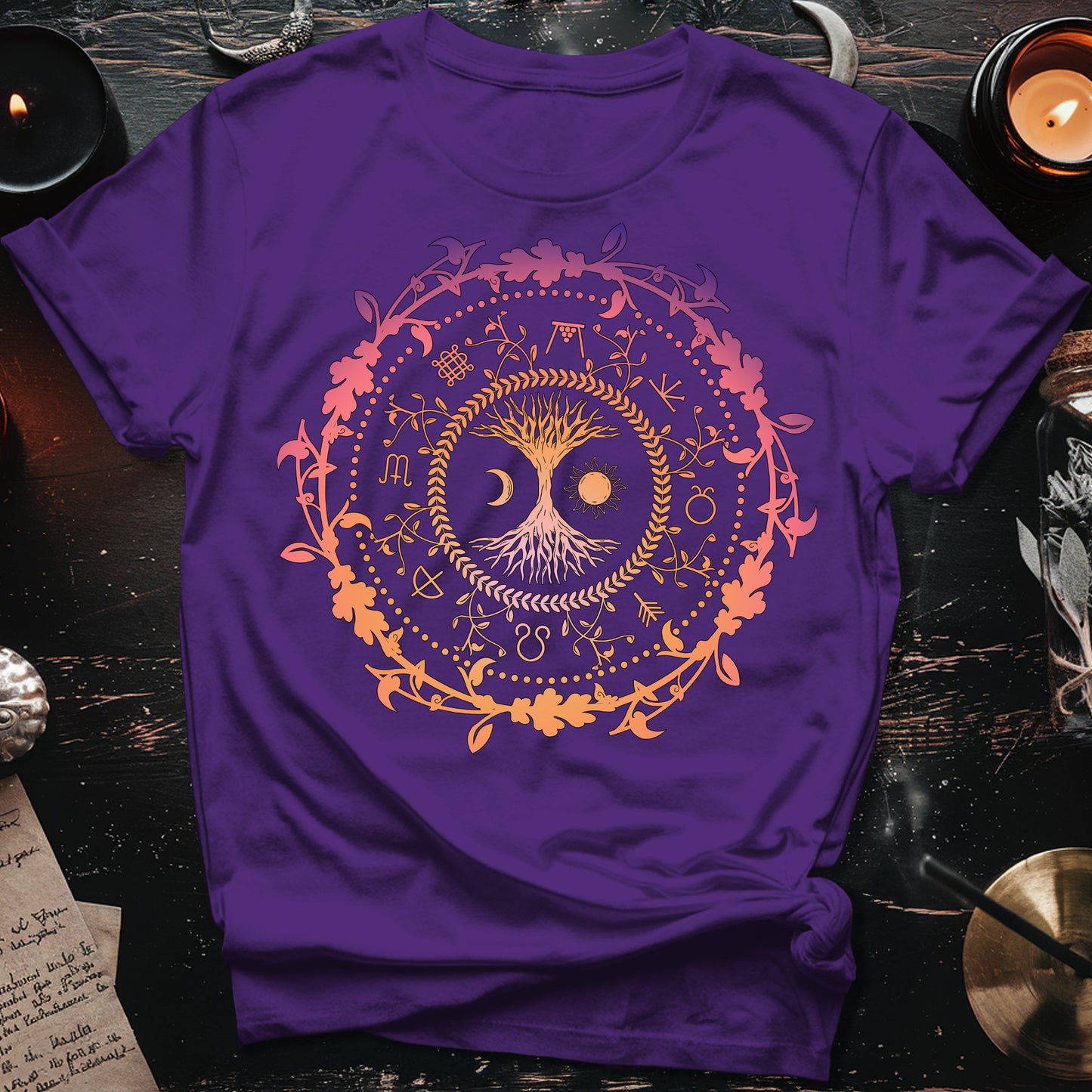 Wiccan Compass T-Shirt