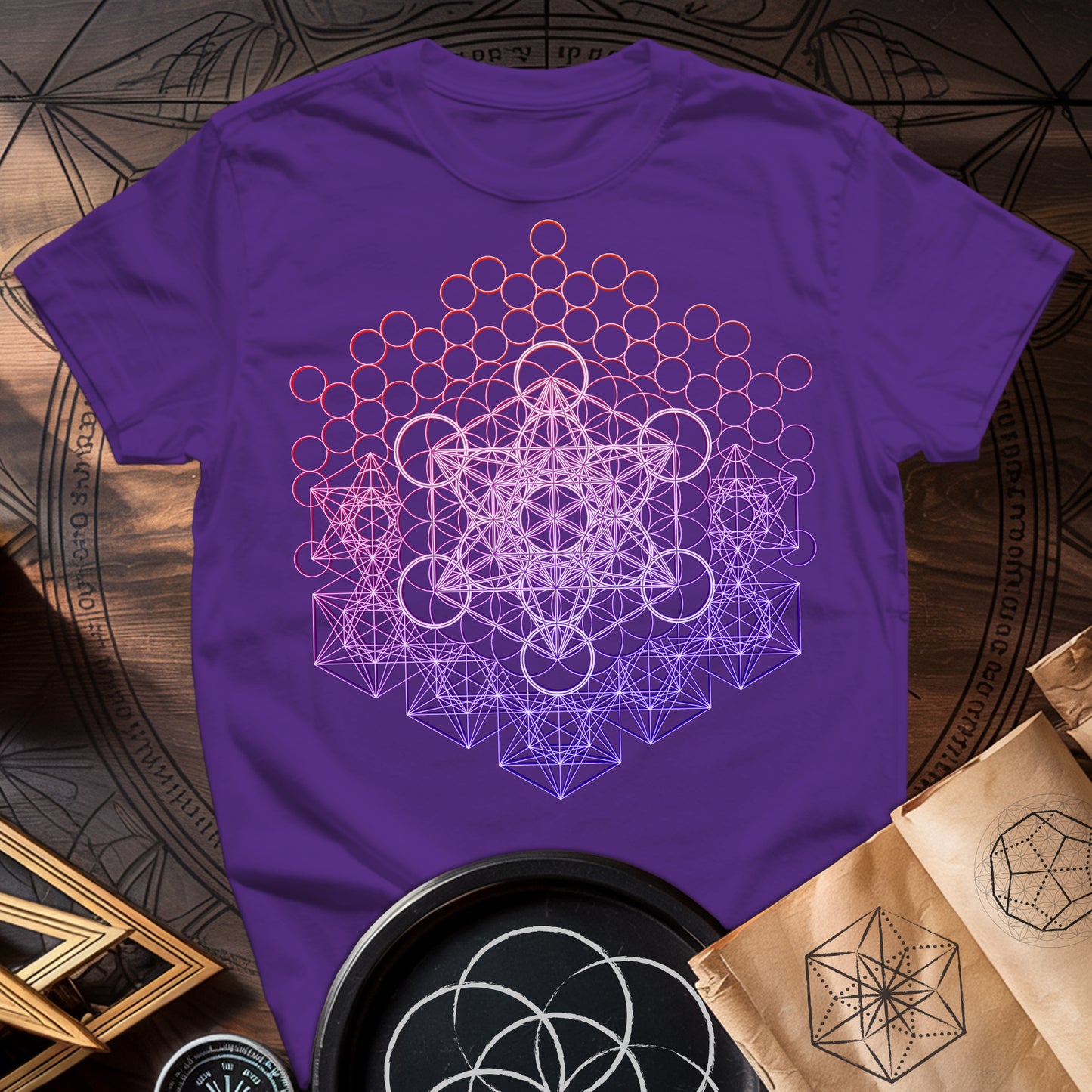 Metatron And Flower Connection T-Shirt