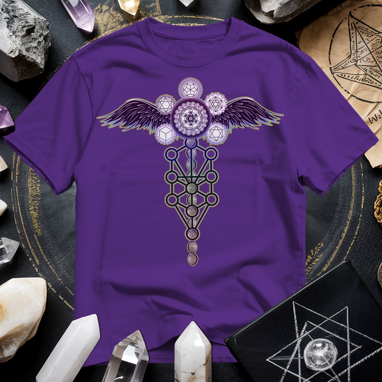 Winged Metatron's Cube T-Shirt
