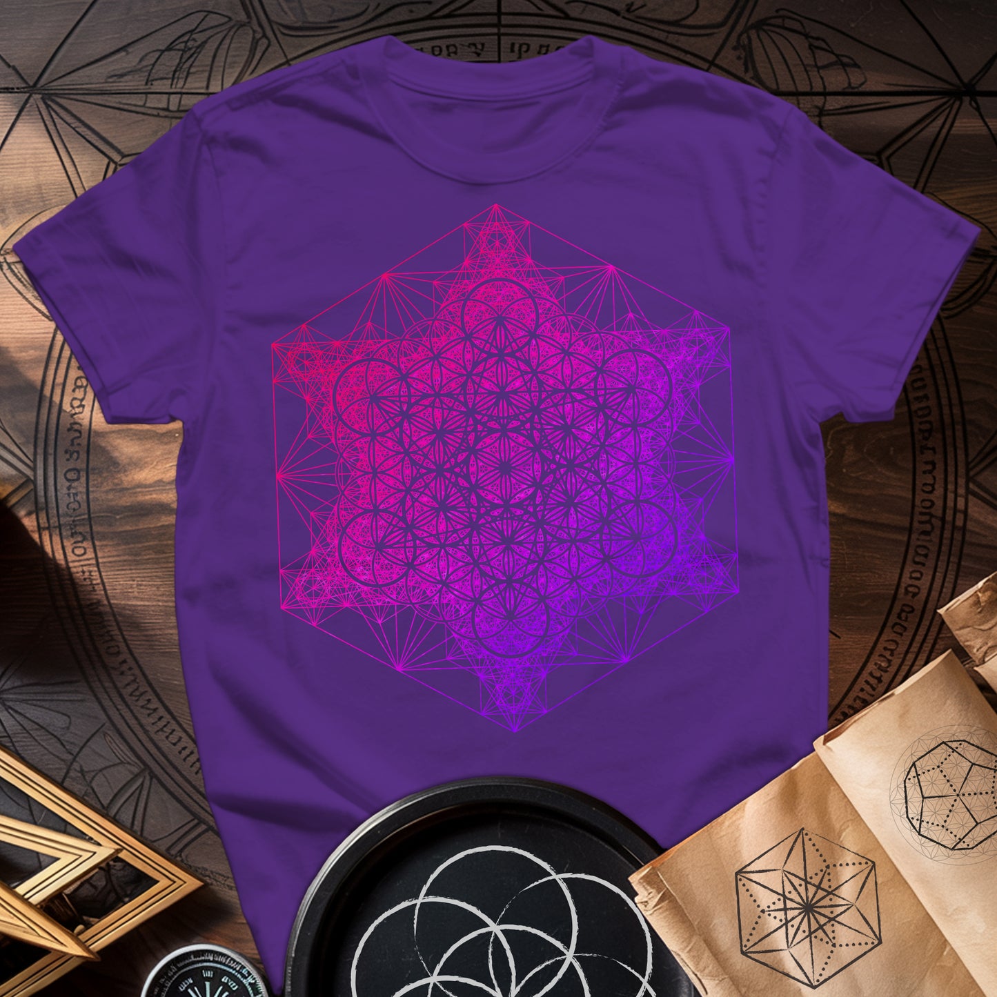 Metatron Fractal Super Structure T-Shirt