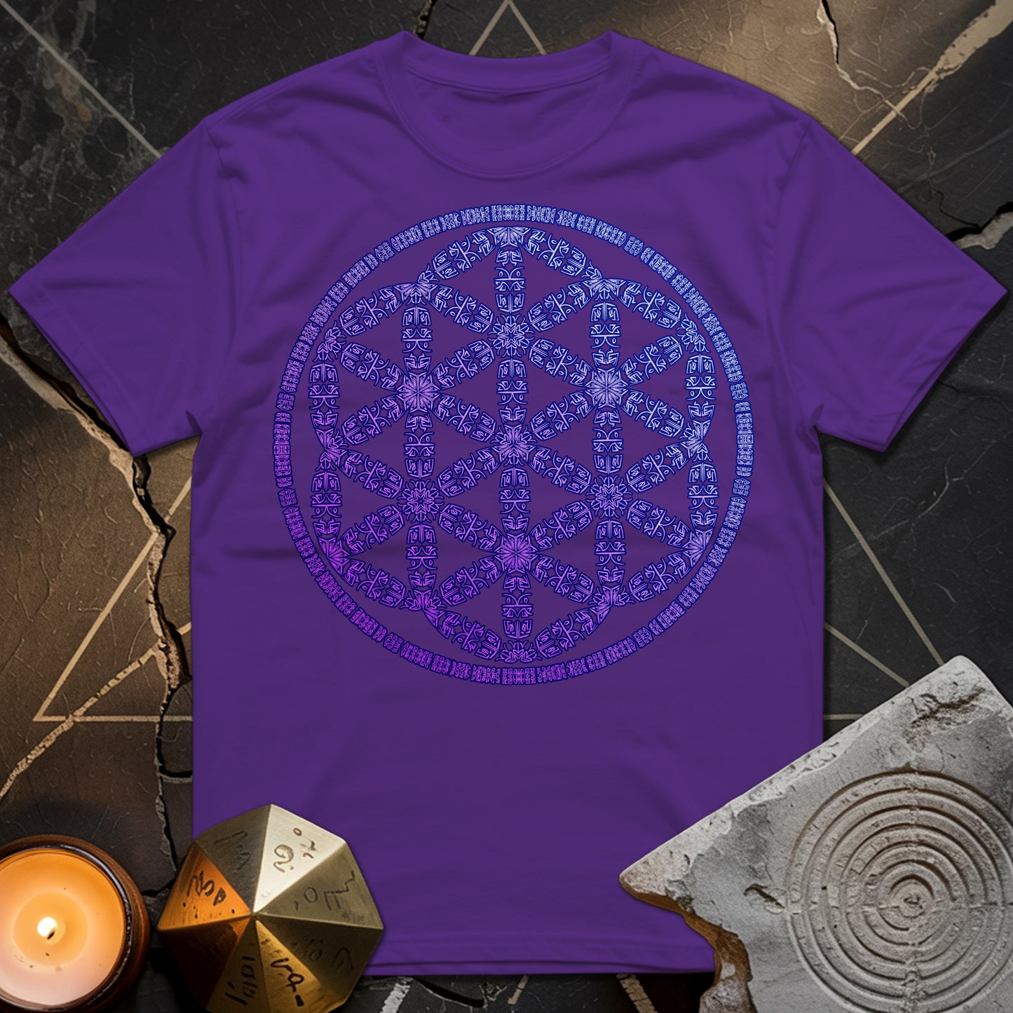 Seed Of Life Purple T-Shirt