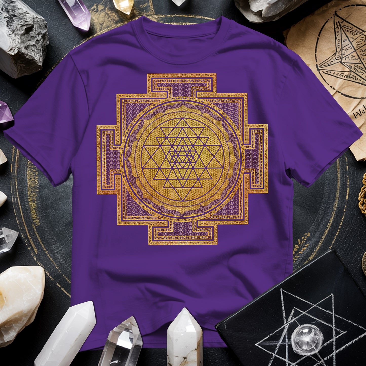 Sri Yantra Intricate Patterns T-Shirt