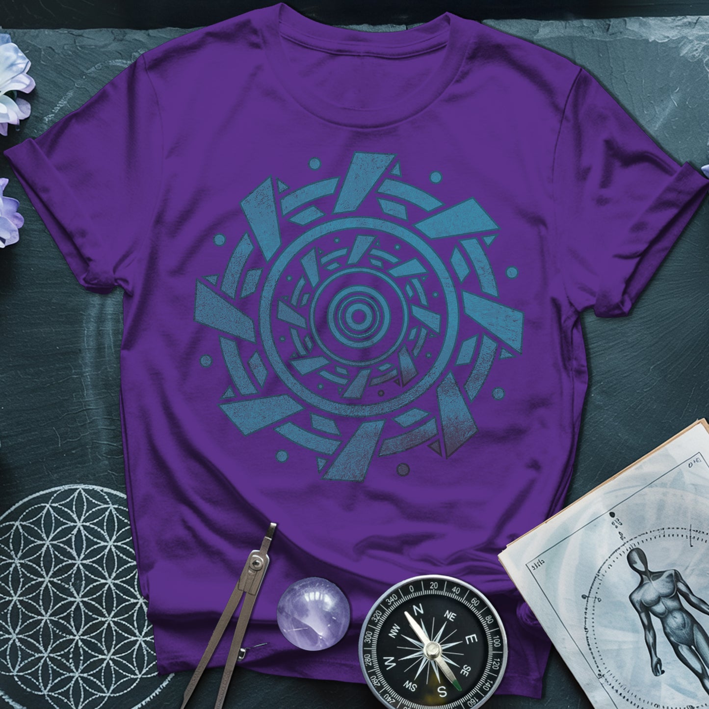 Crop Circle Blue T-Shirt