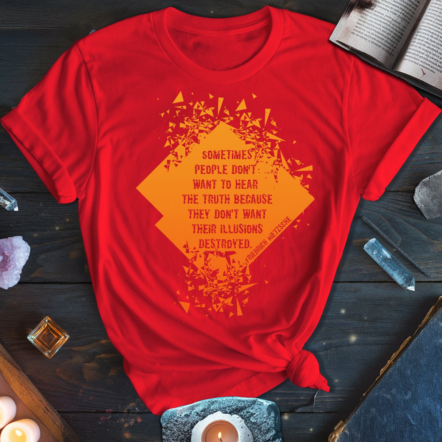 Friedrich Nietzsche Illusions Destroyed T-Shirt