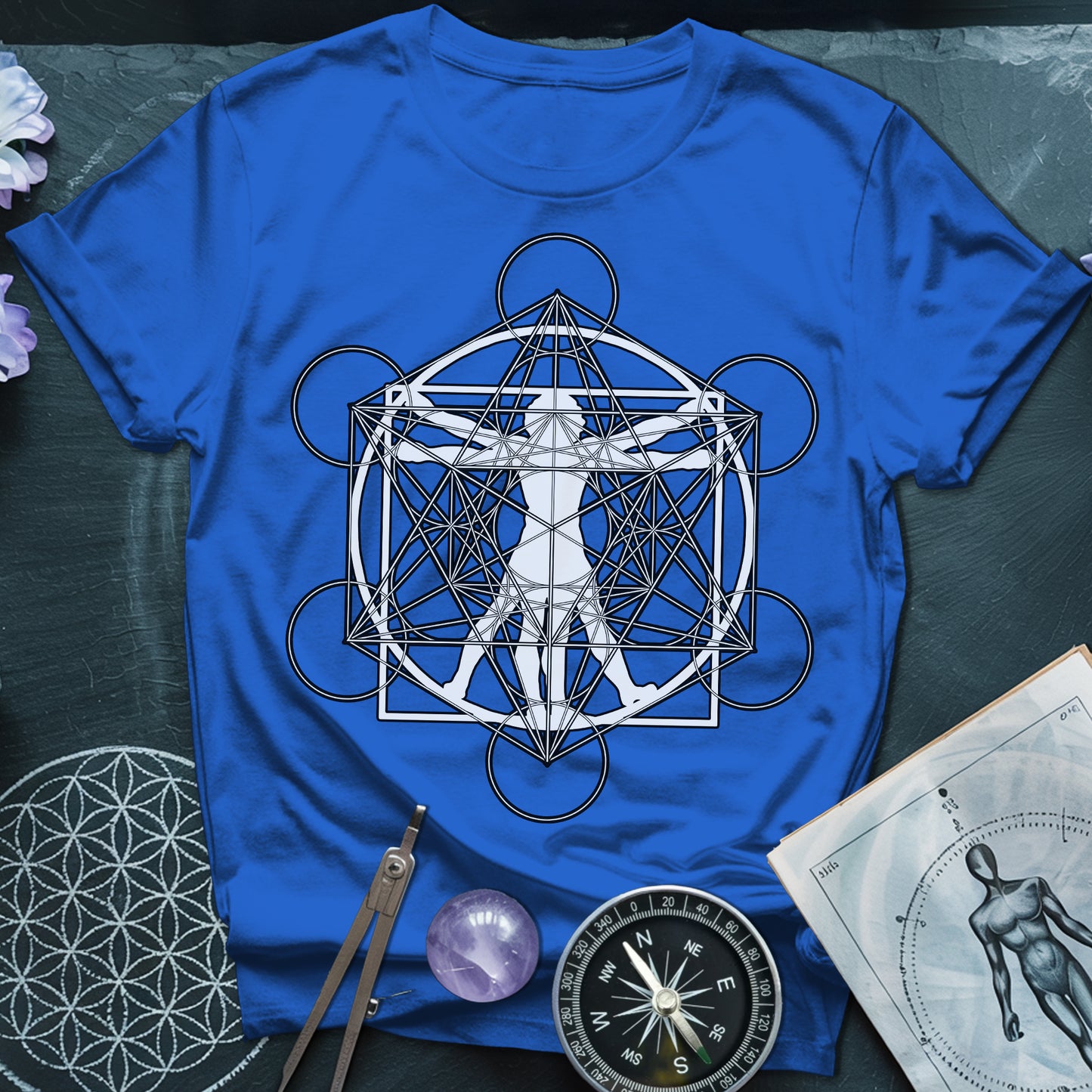 Vitruvian Man Metatron T-Shirt