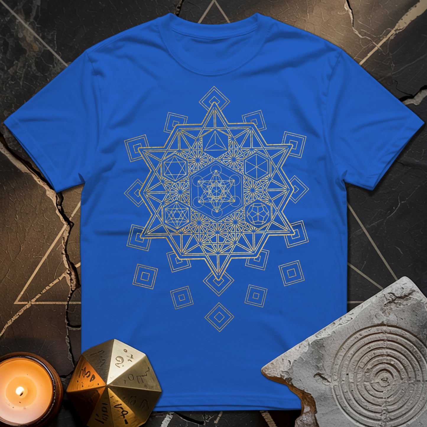 Metatron and Platonic Solids T-Shirt