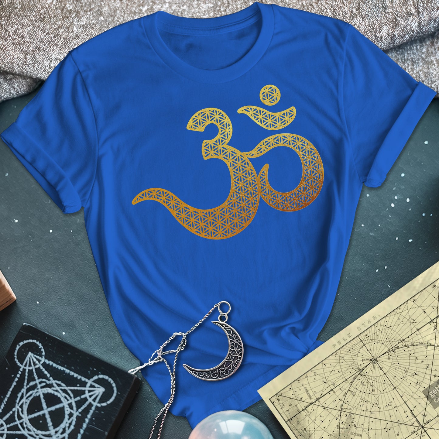 Ohm Flower Of Life Pattern T-Shirt