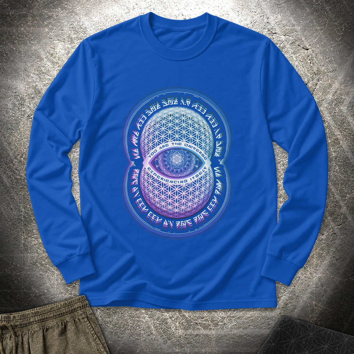 Alan Watts You Are The Universe - Alan Watts You Are The Universe Long Sleeve Shirt - Royal
