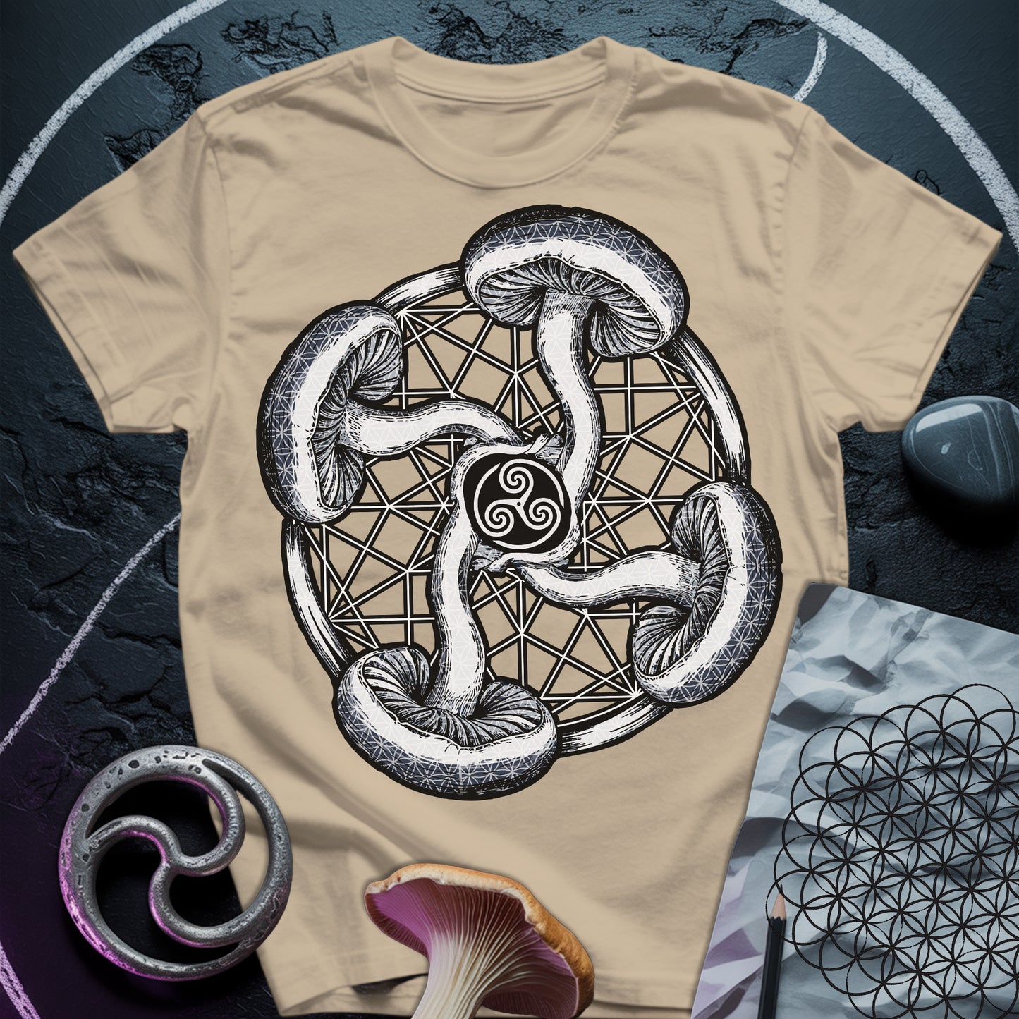 Fungal Flow of the Triskelion T-Shirt