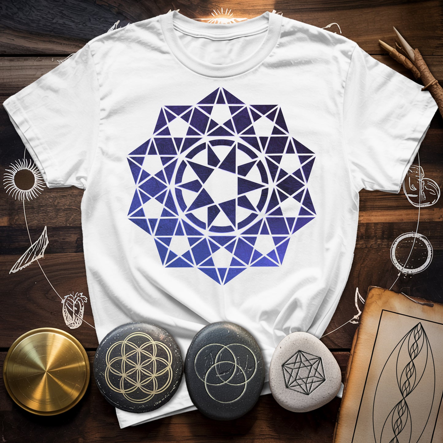 Crop Circle Purple T-Shirt