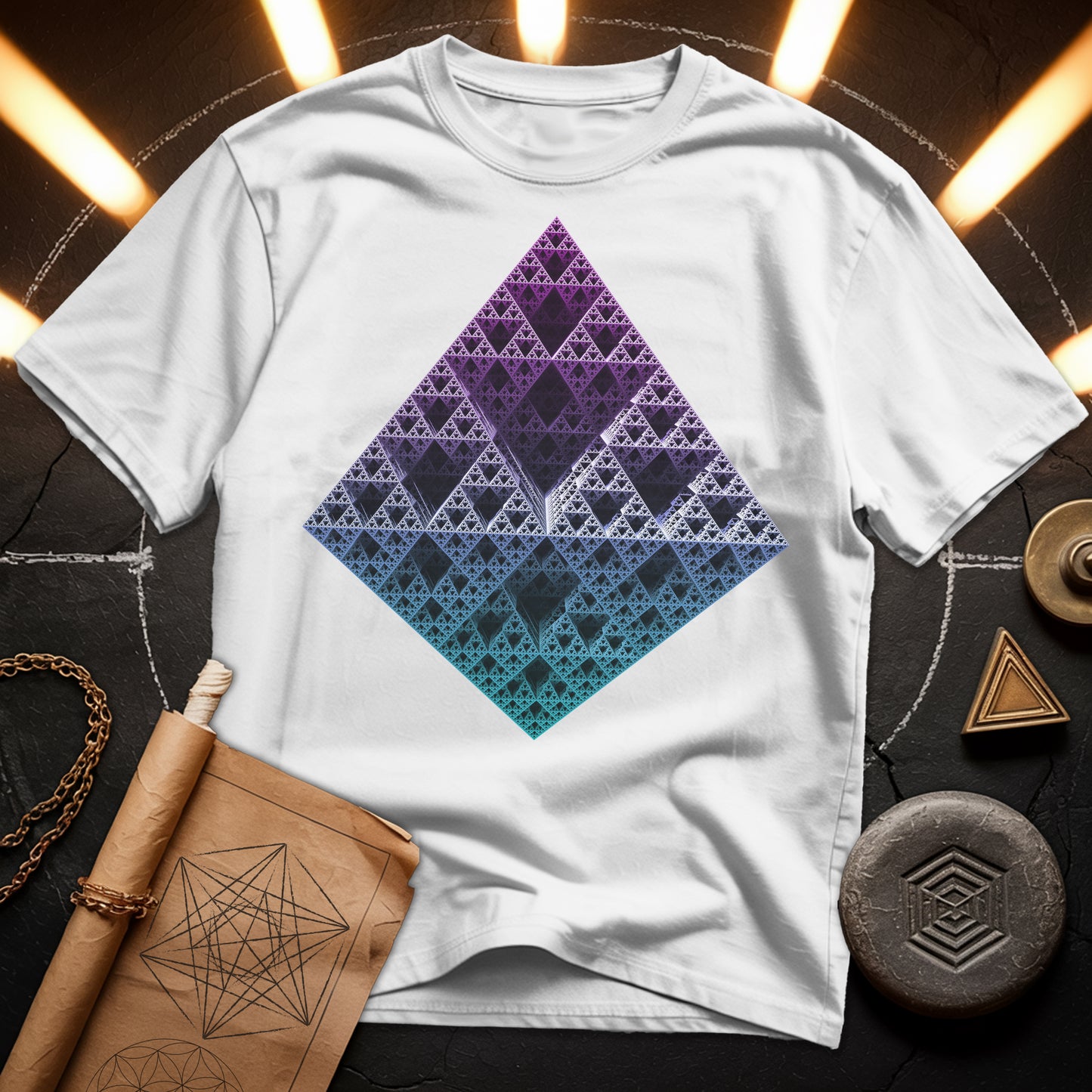 Sierpinski 3D Fractal T-Shirt