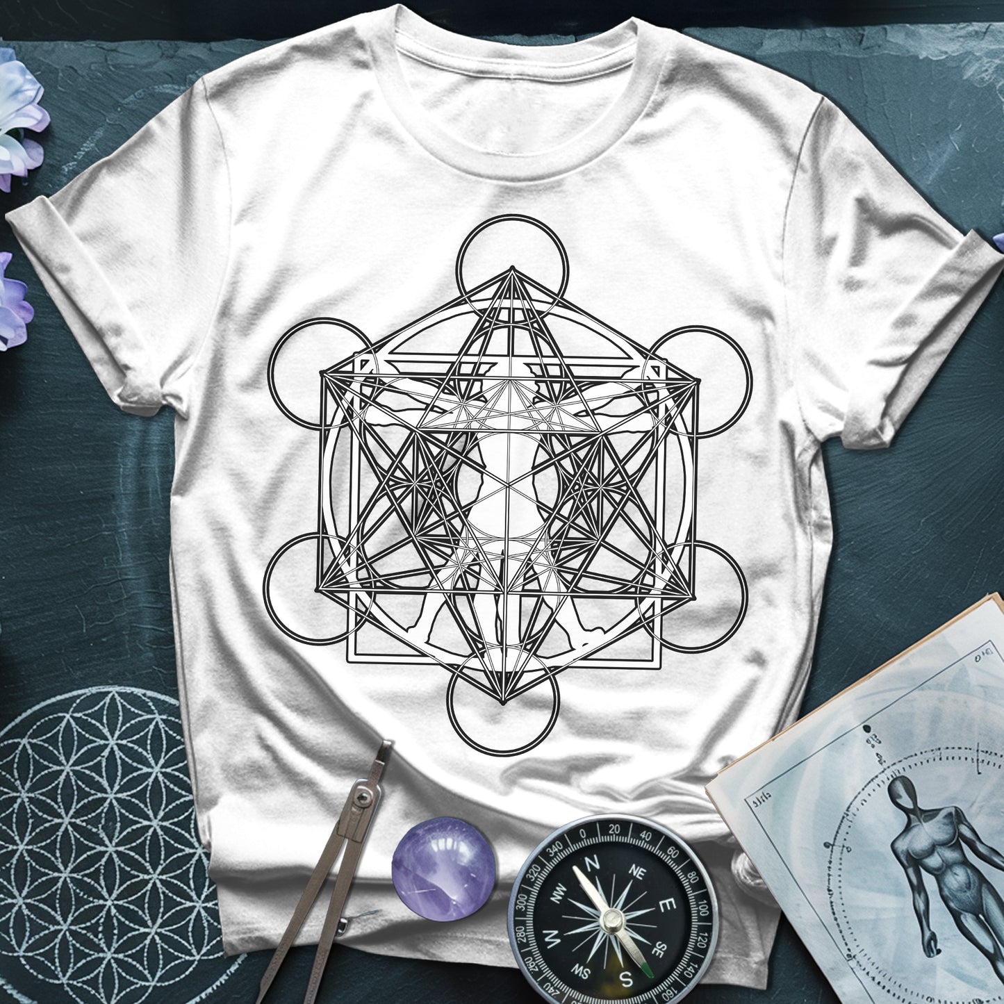 Vitruvian Man Metatron T-Shirt