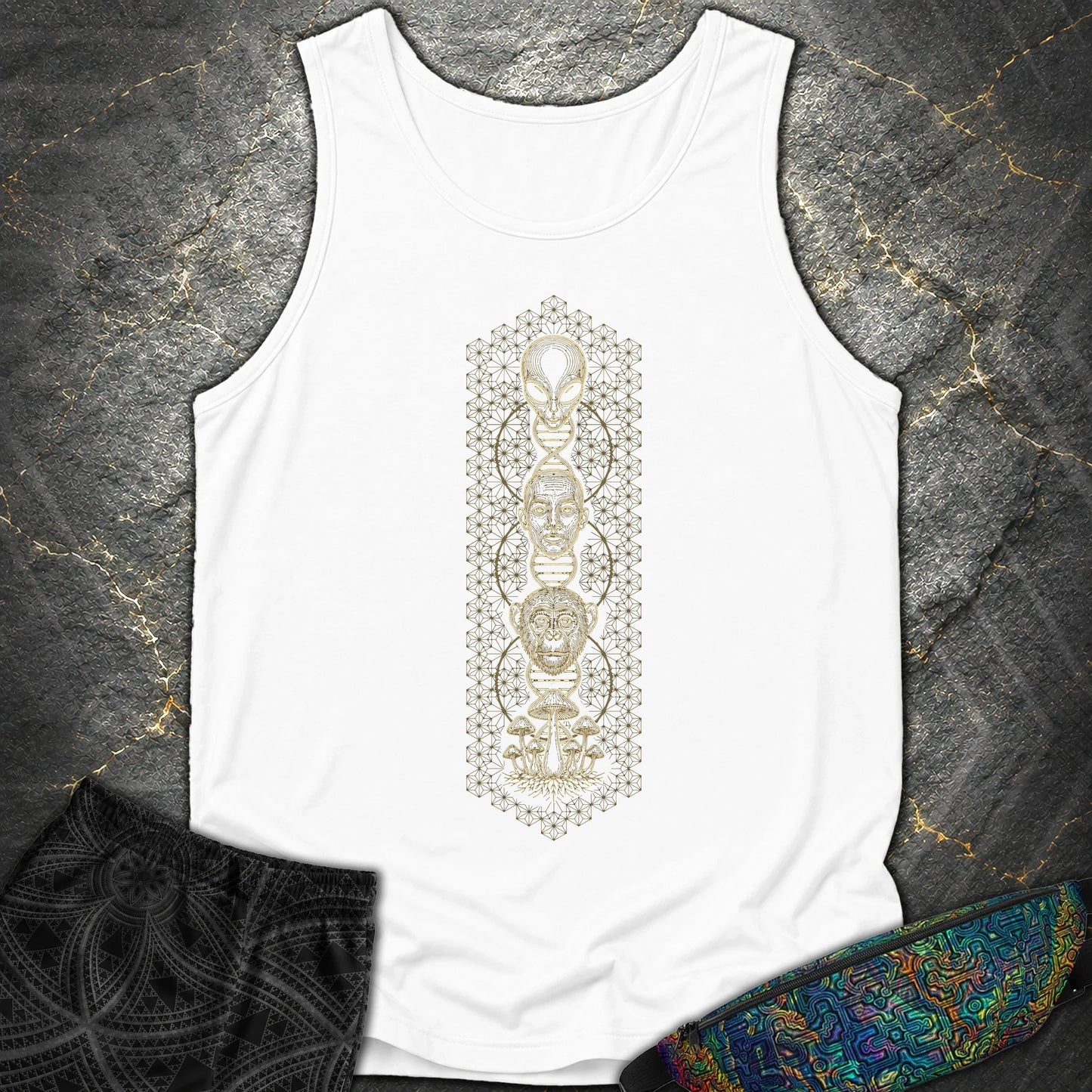 Alien Evolution Comfort Tank - Alien Evolution Comfort Tank - White