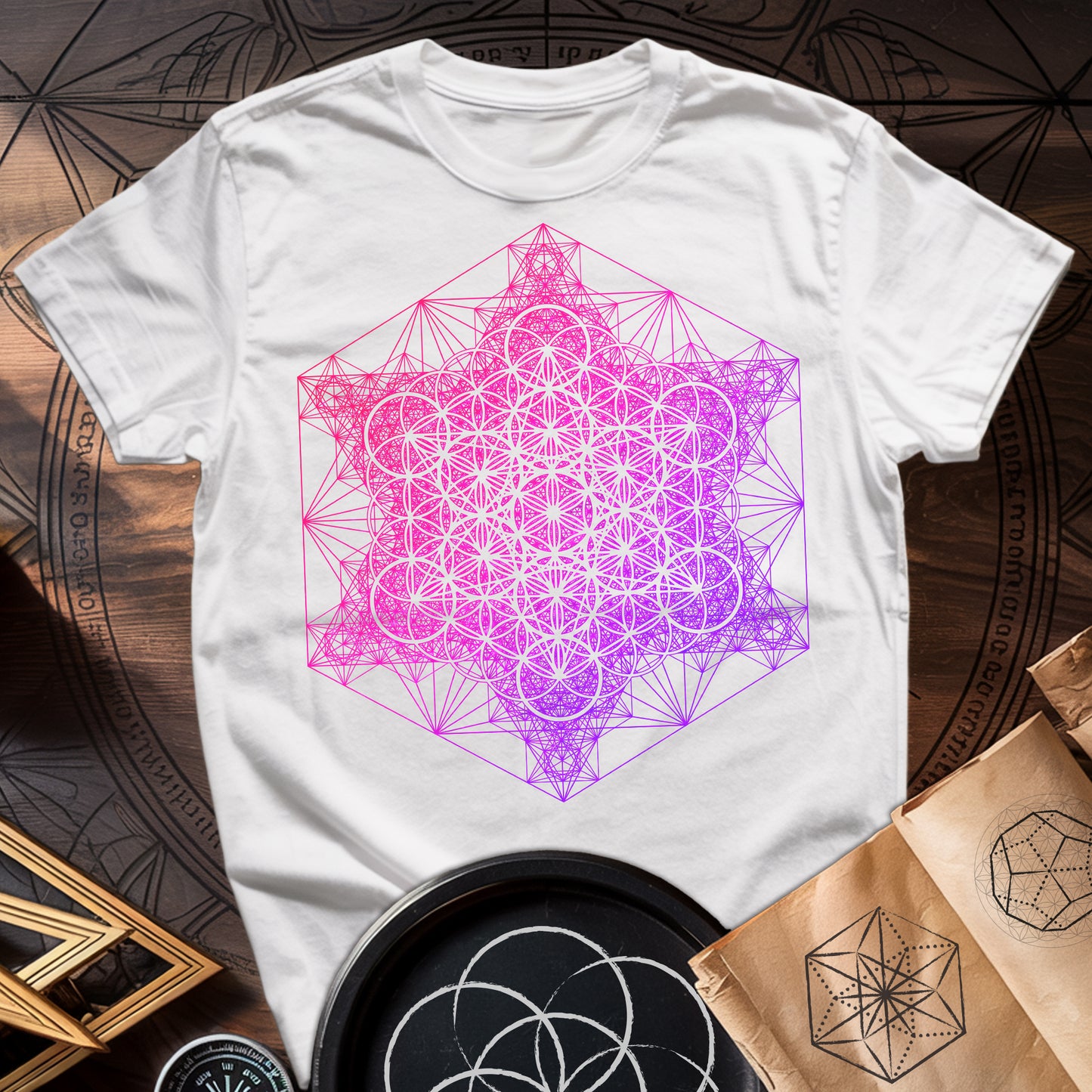 Metatron Fractal Super Structure T-Shirt