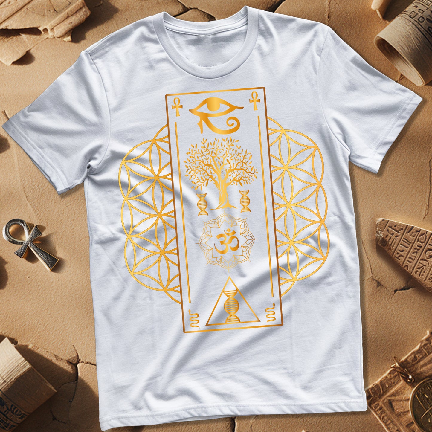 Flower Of Life Horus Egypt T-Shirt