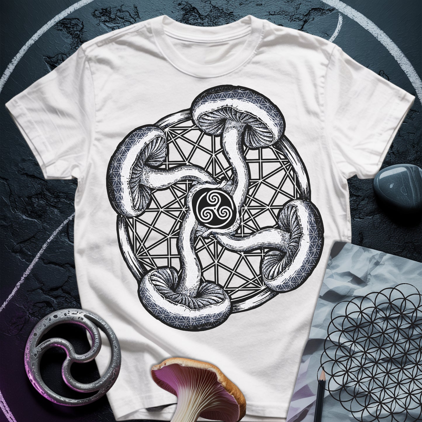 Fungal Flow of the Triskelion T-Shirt