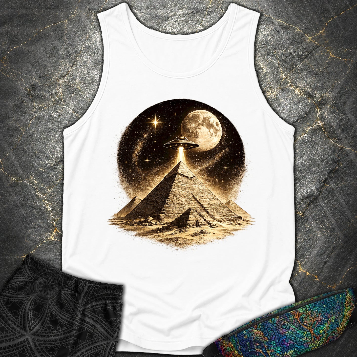 Giza Pyramid Maøe - Giza Pyramid Maøe Comfort Tank Top - White