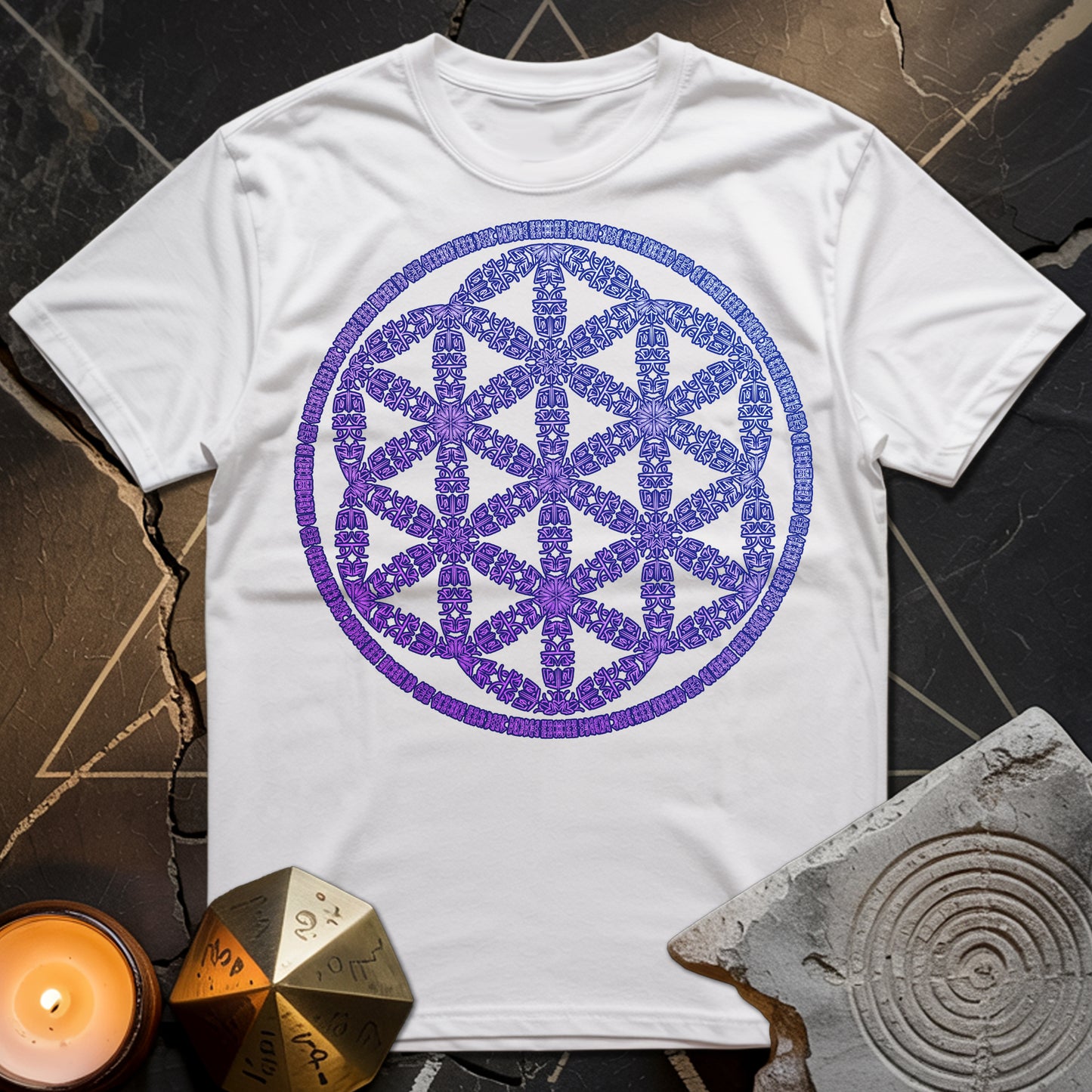Seed Of Life Purple T-Shirt