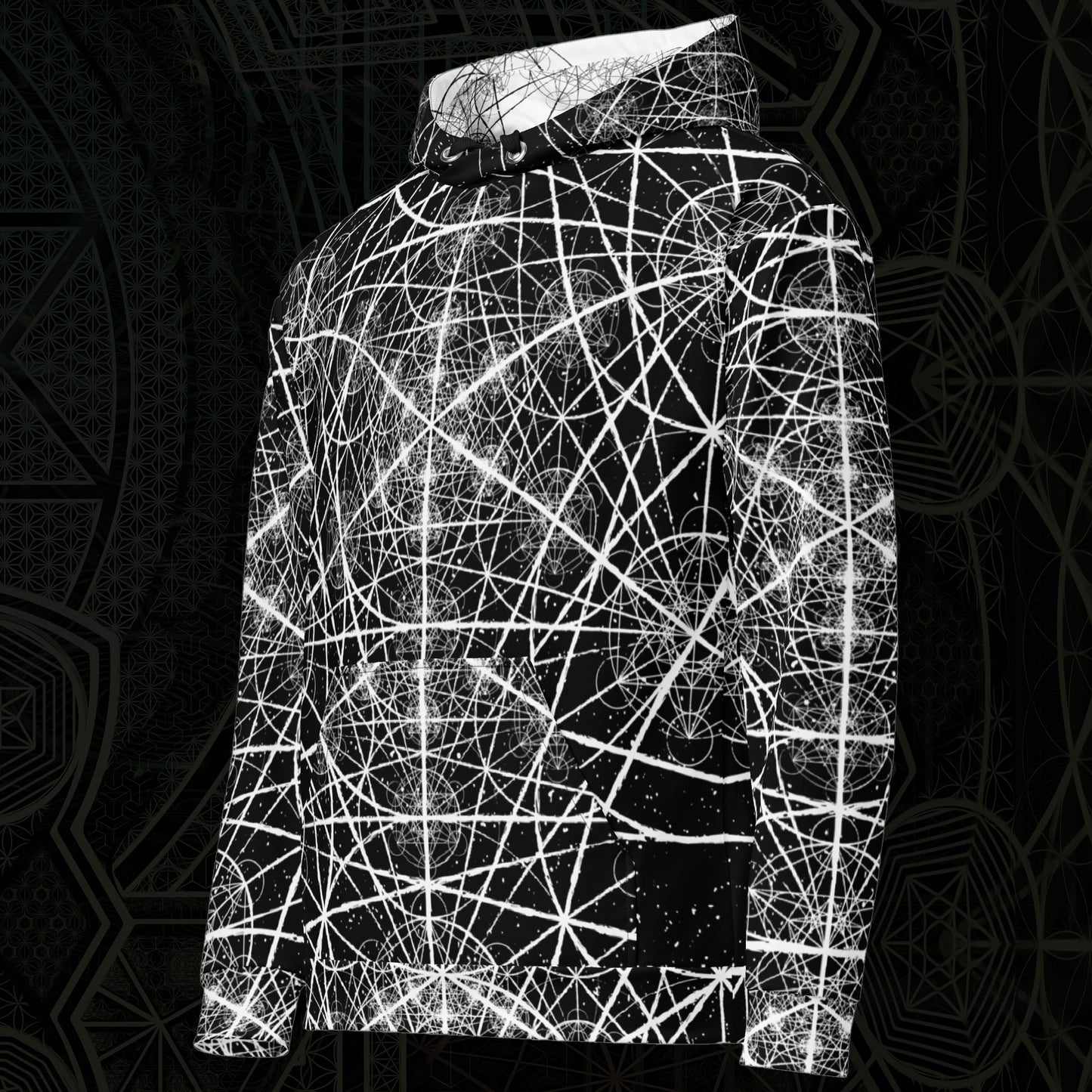 Metatron's Fractal Cube Unisex Hoodie