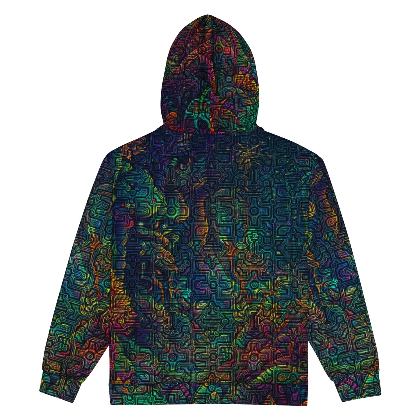 Shipibo Conibo Jungle Unisex Zip Hoodie