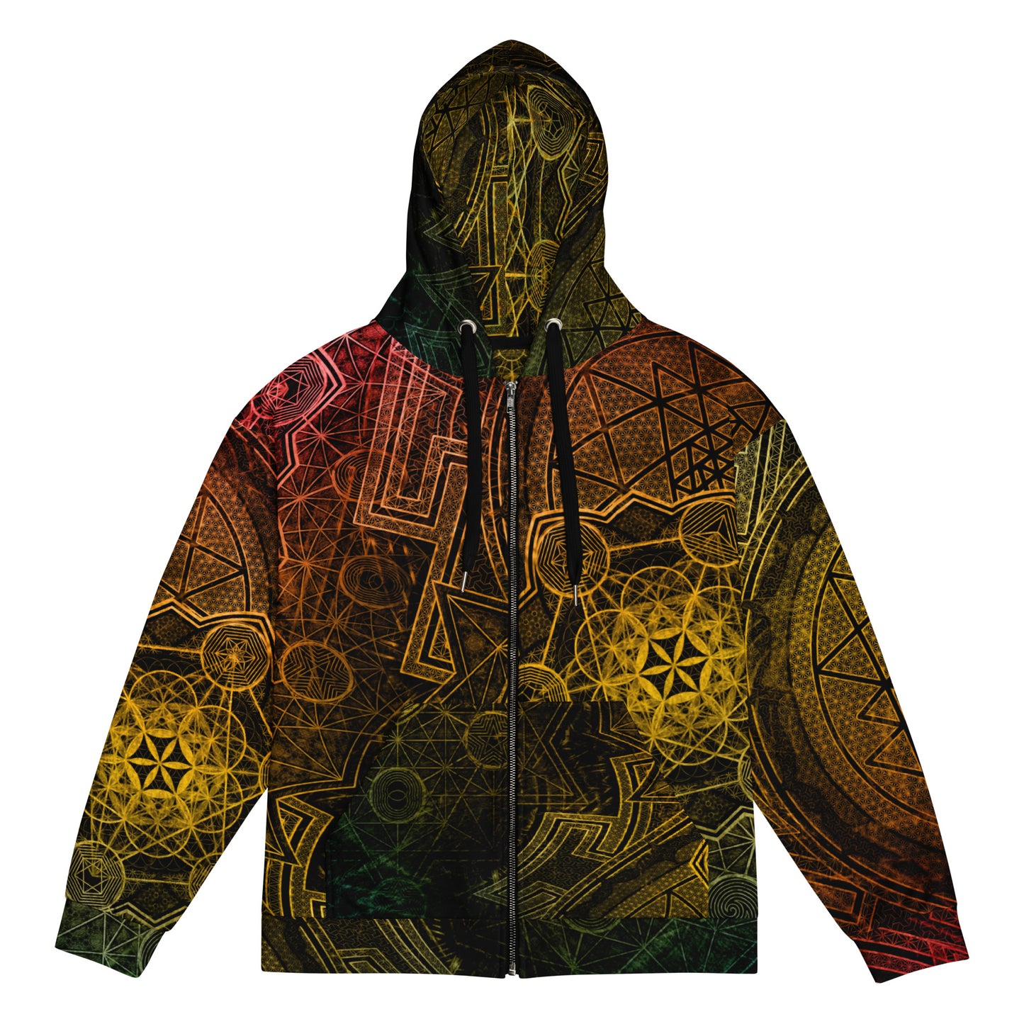 Sri Yantra Sacred Geometry Unisex Zip hoodie
