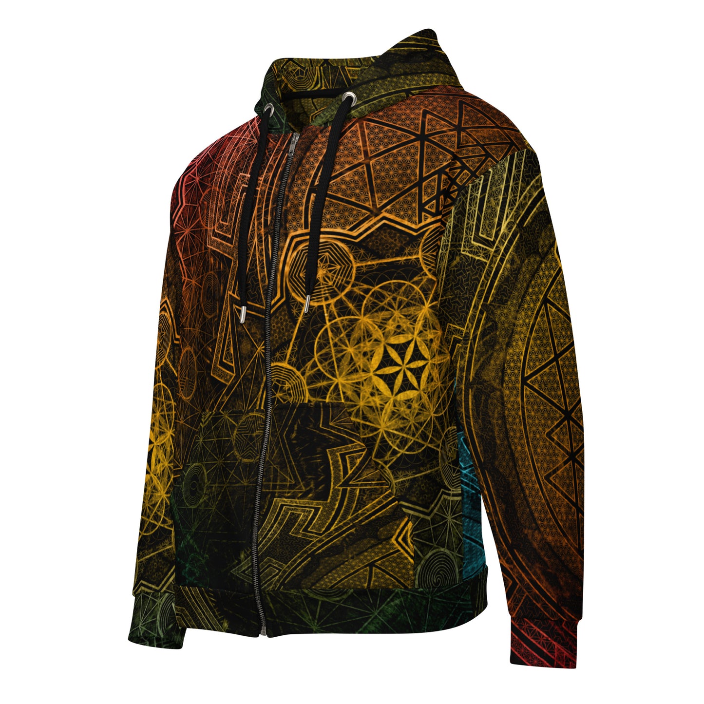 Sri Yantra Sacred Geometry Unisex Zip hoodie