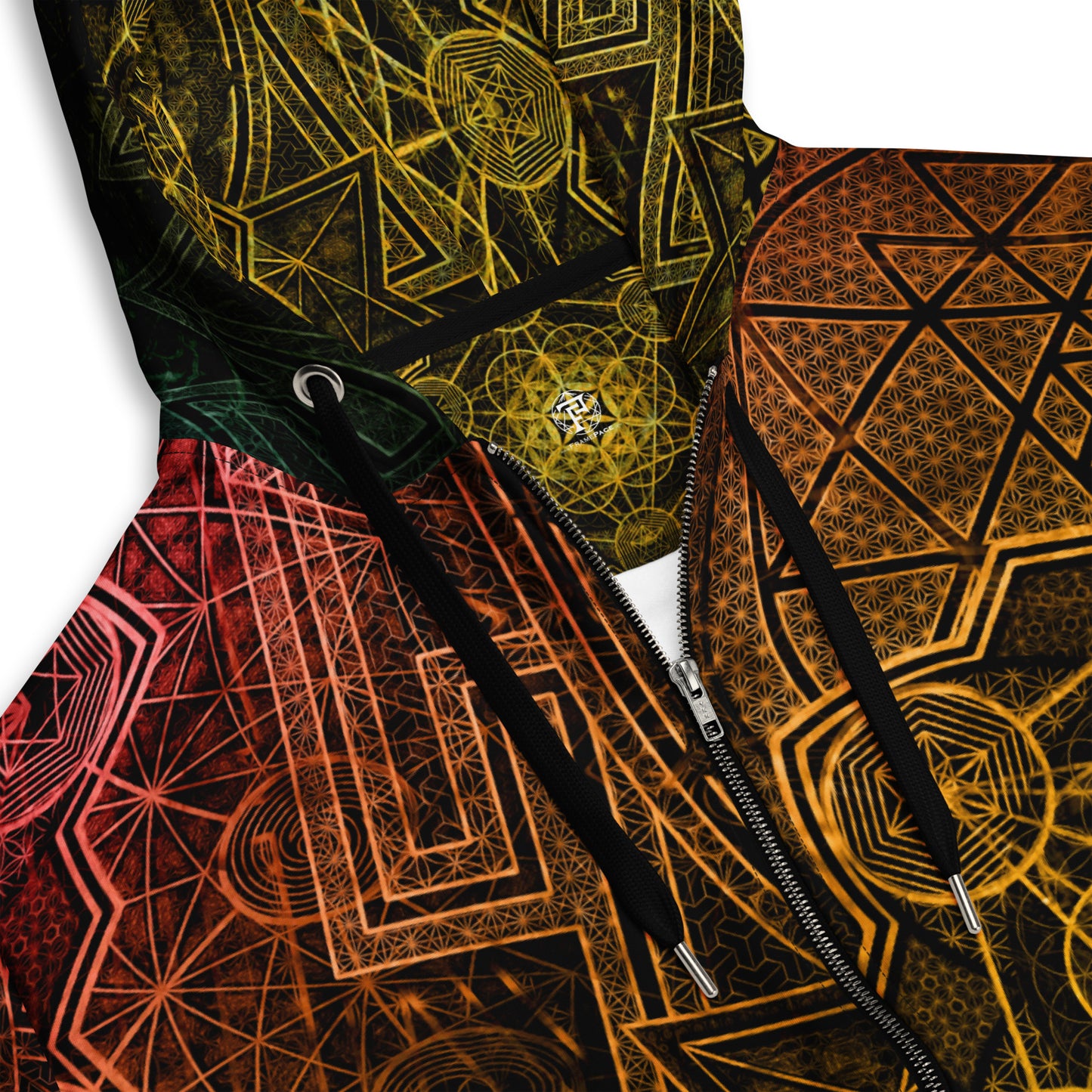 Sri Yantra Sacred Geometry Unisex Zip hoodie
