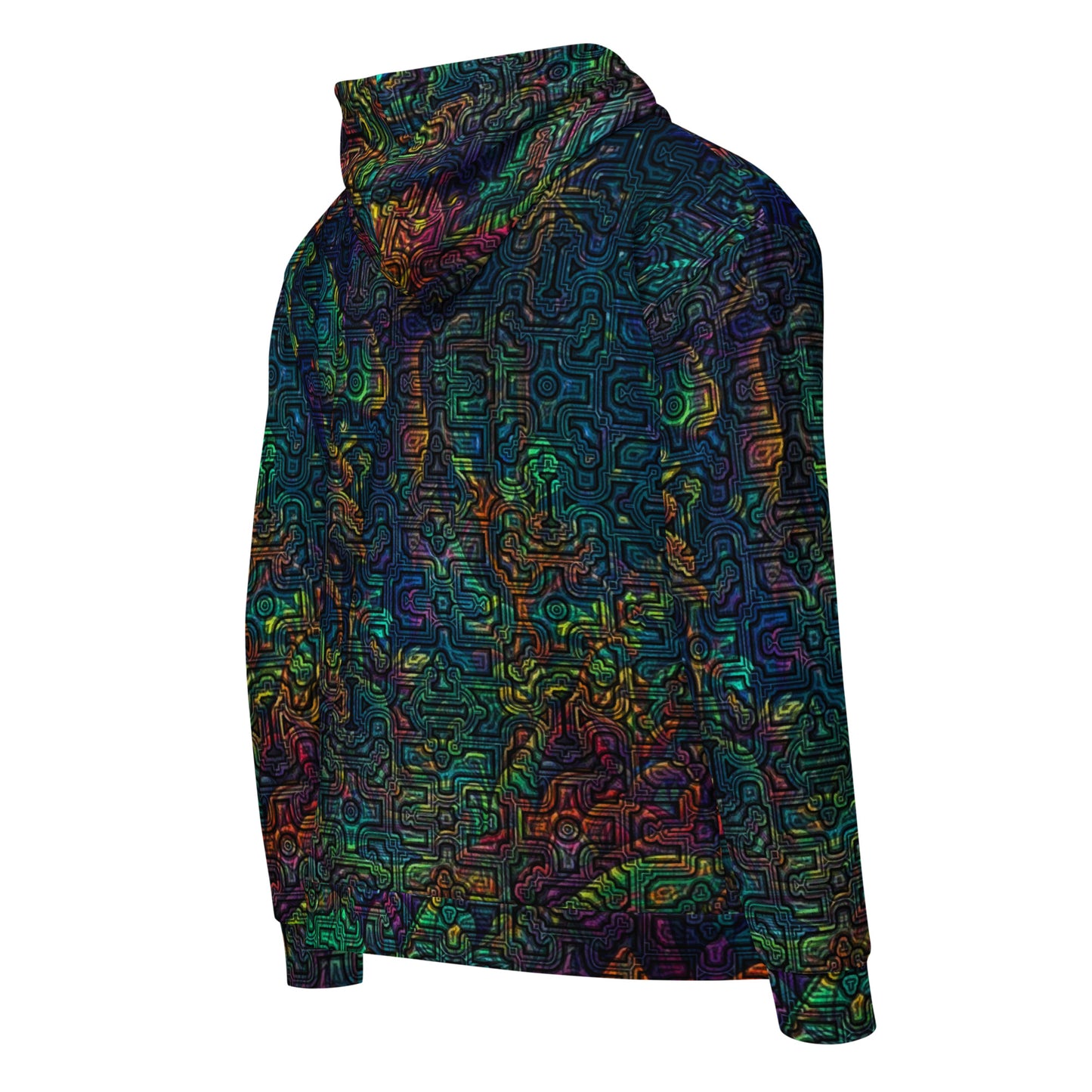 Shipibo Conibo Jungle Unisex Zip Hoodie