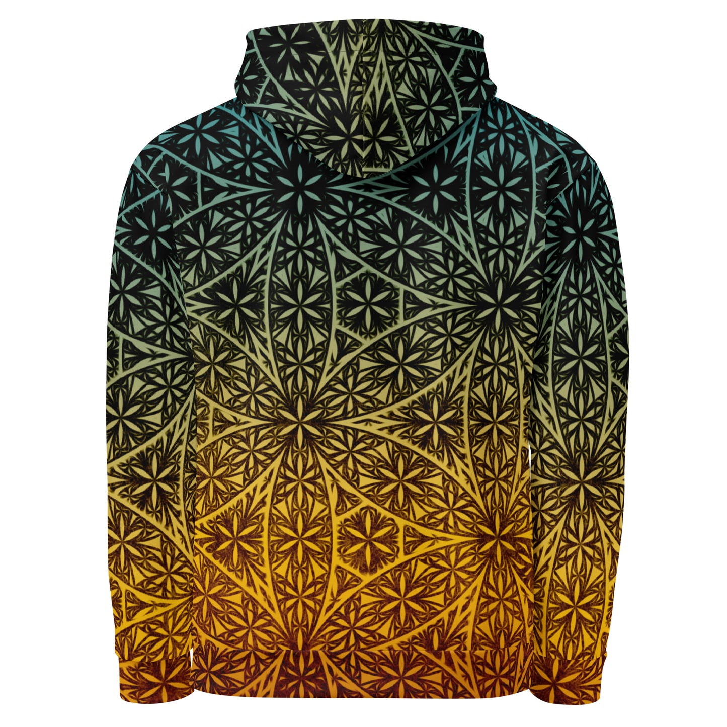 Fractal Flower Of Life Retro Unisex Cotton Hoodie