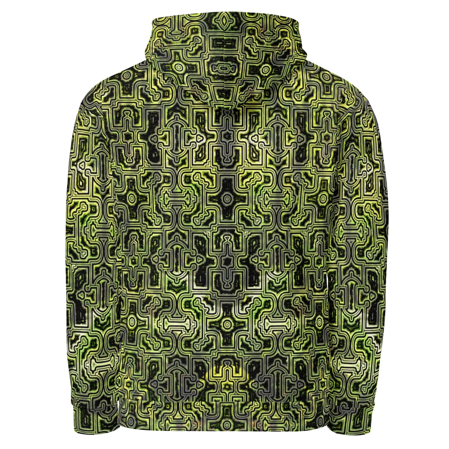 Shipibo Green Camo Unisex Cotton Hoodie