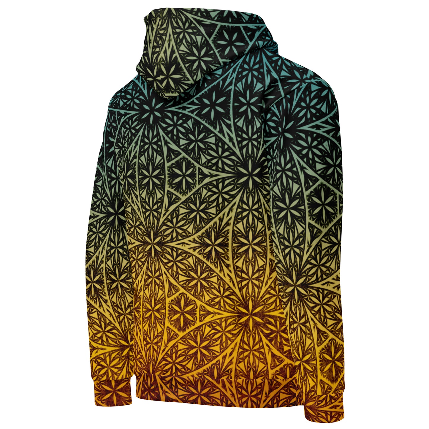 Fractal Flower Of Life Retro Unisex Cotton Hoodie