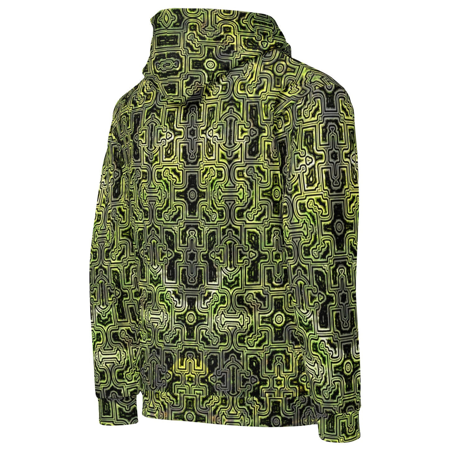 Shipibo Green Camo Unisex Cotton Hoodie