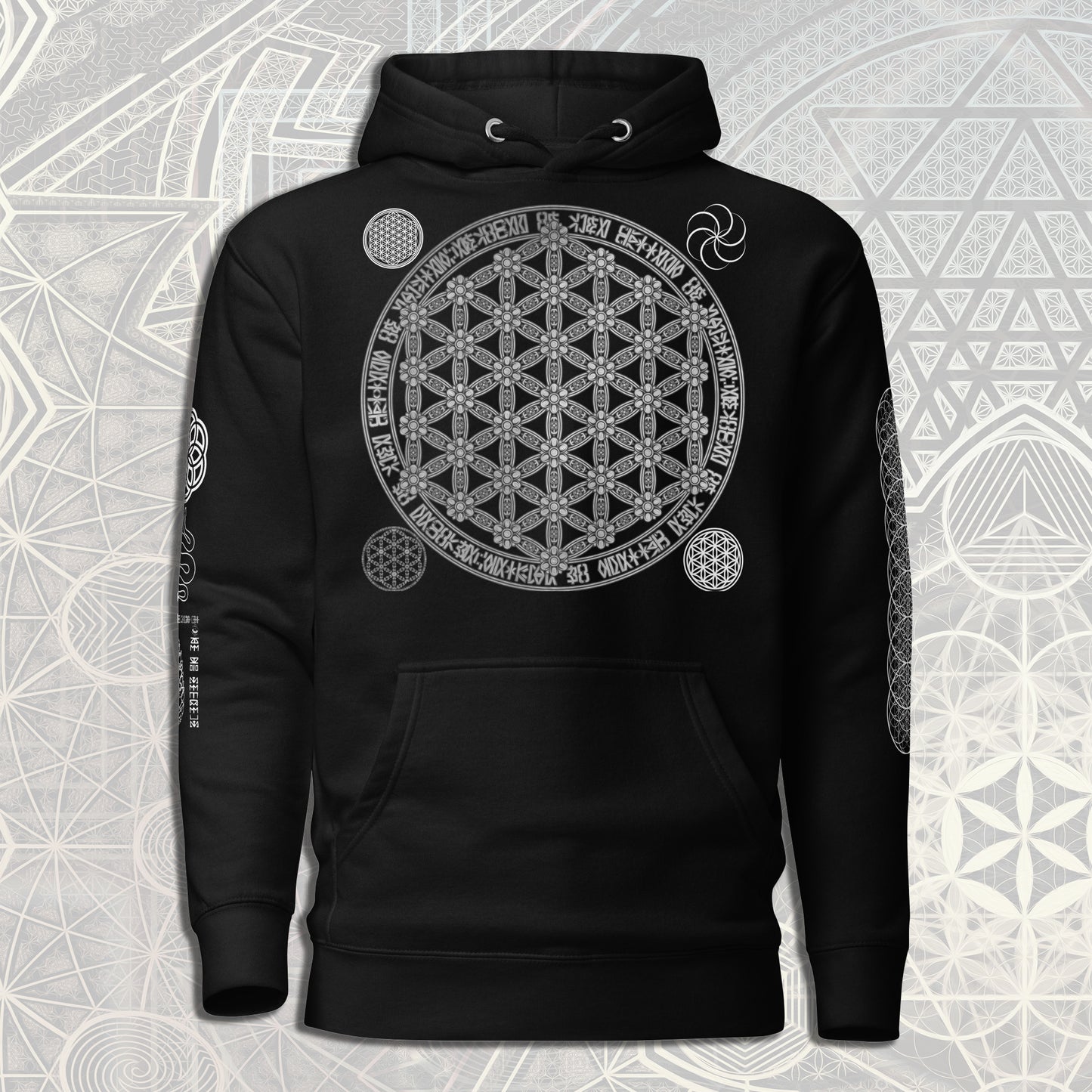 Flower Of Life Sacred Geometry Unisex Hoodie