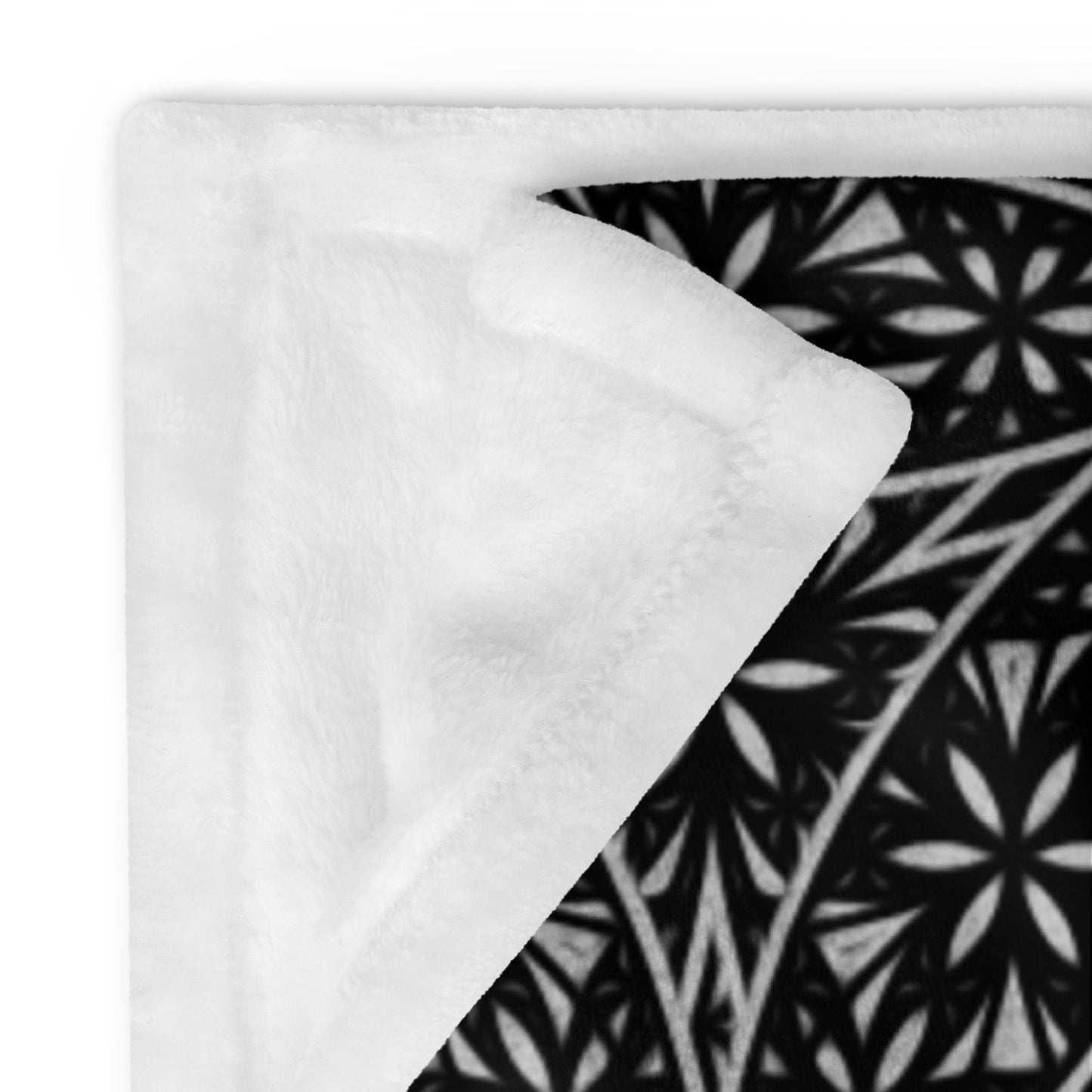 Flower Of Life Fractal Pattern | Sacred Geometry Cover | Warm Festival Tapestry | Intricate Psychedelic Geometric Pattern | Throw Blanket