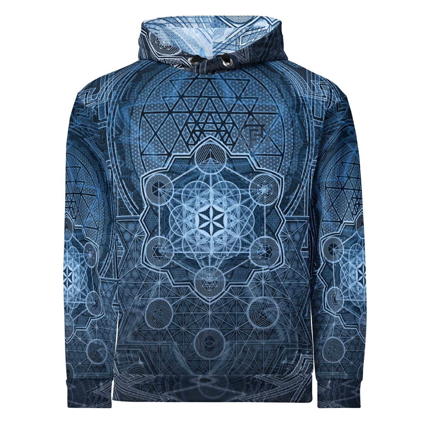 Sri Yantra | Sacred Geometry Patterns | Flower Of Life | Metatron's Cube Hoodie | Tree Of Life | Psychedelic Wear | Unisex Hoodie