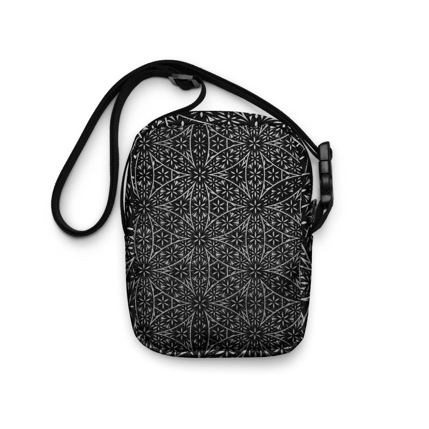 Flower Of Life Fractal Pattern | Sacred Geometry Clothing | Festival Carry Bag | Intricate Geometric Pattern | Utility crossbody bag