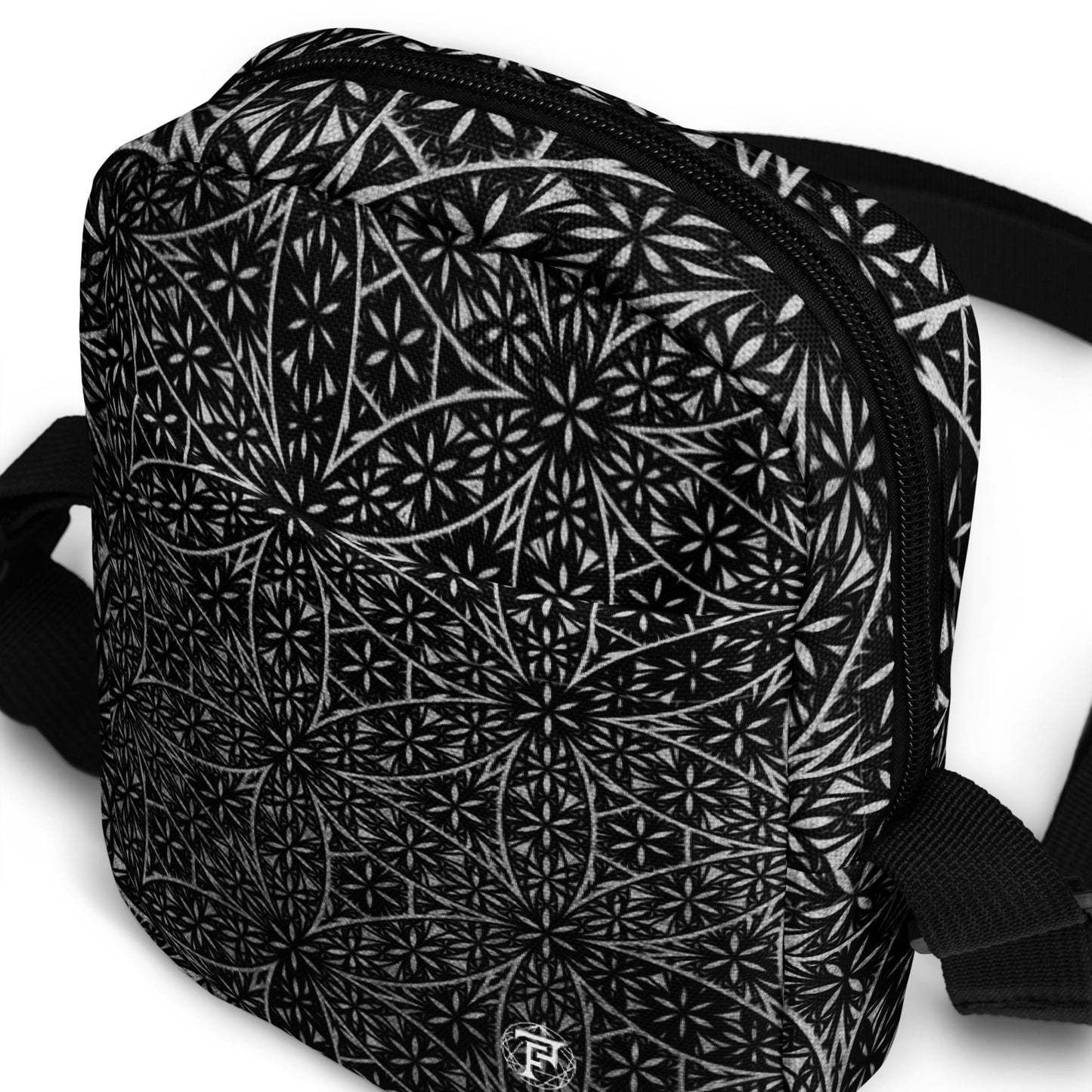 Flower Of Life Fractal Pattern | Sacred Geometry Clothing | Festival Carry Bag | Intricate Geometric Pattern | Utility crossbody bag