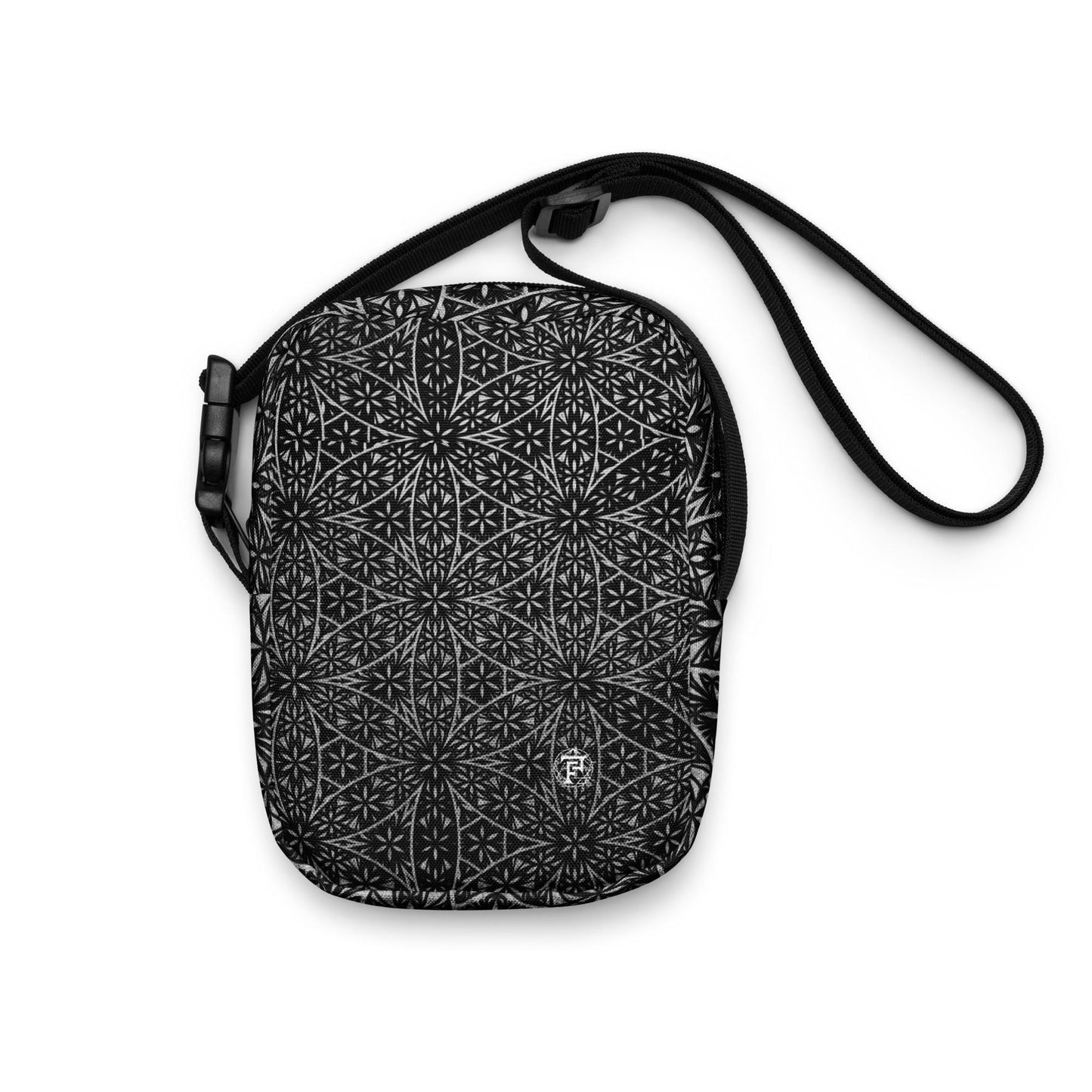 Flower Of Life Fractal Pattern | Sacred Geometry Clothing | Festival Carry Bag | Intricate Geometric Pattern | Utility crossbody bag