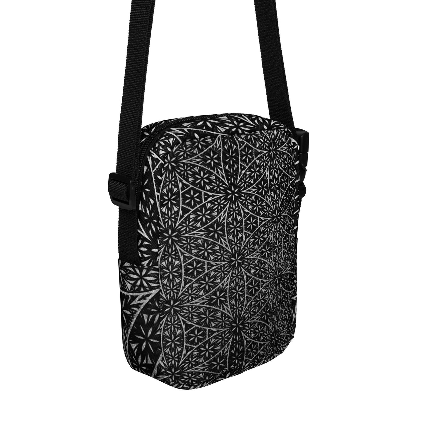 Flower Of Life Fractal Pattern | Sacred Geometry Clothing | Festival Carry Bag | Intricate Geometric Pattern | Utility crossbody bag