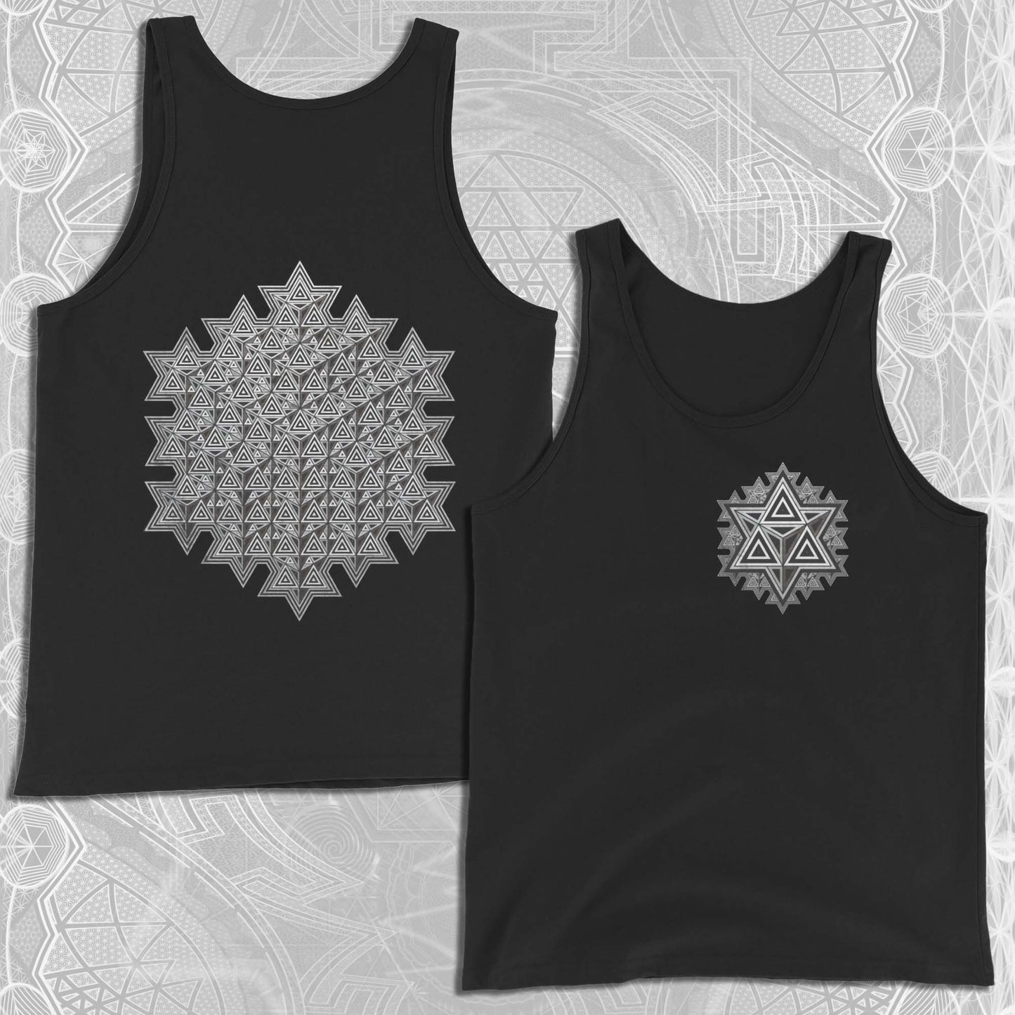 Sacred Silver Merkaba Tank Top