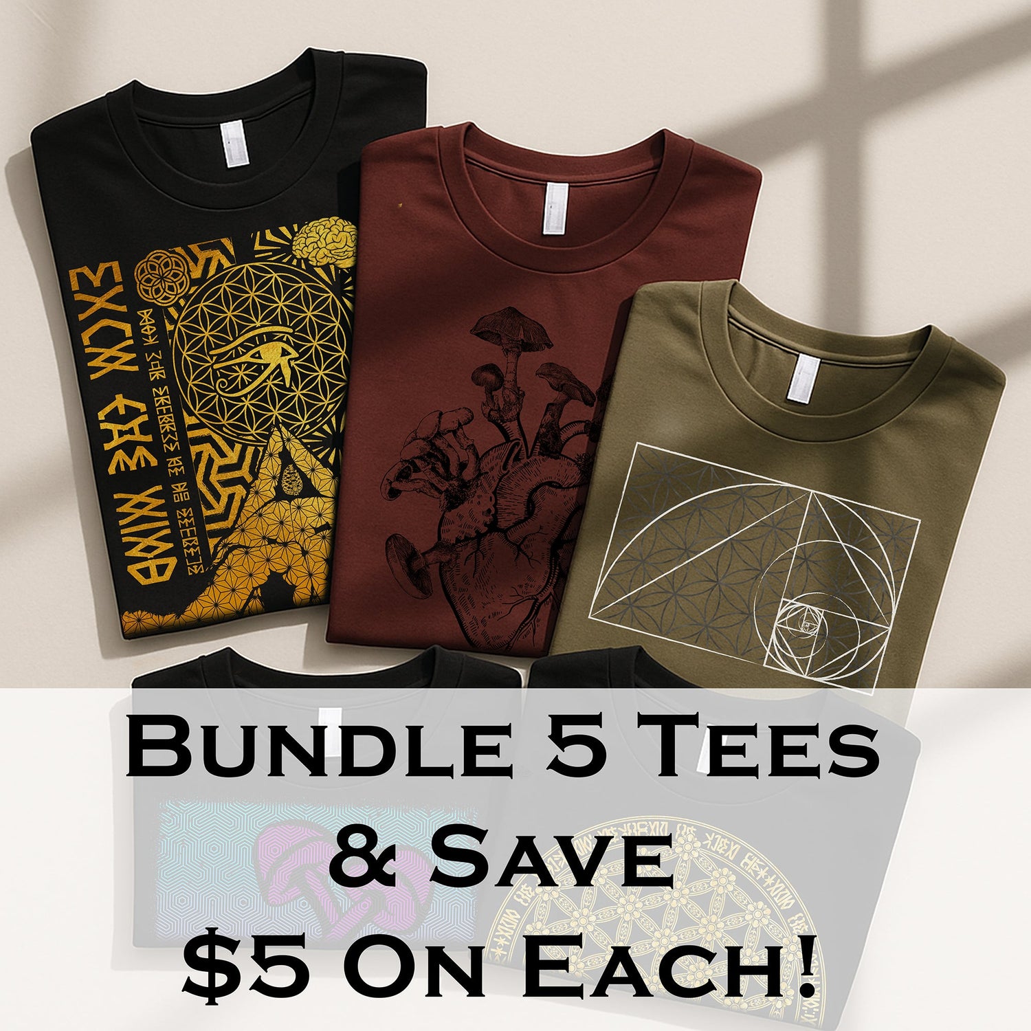 Bundle 5 Tees - Save $5 On Each