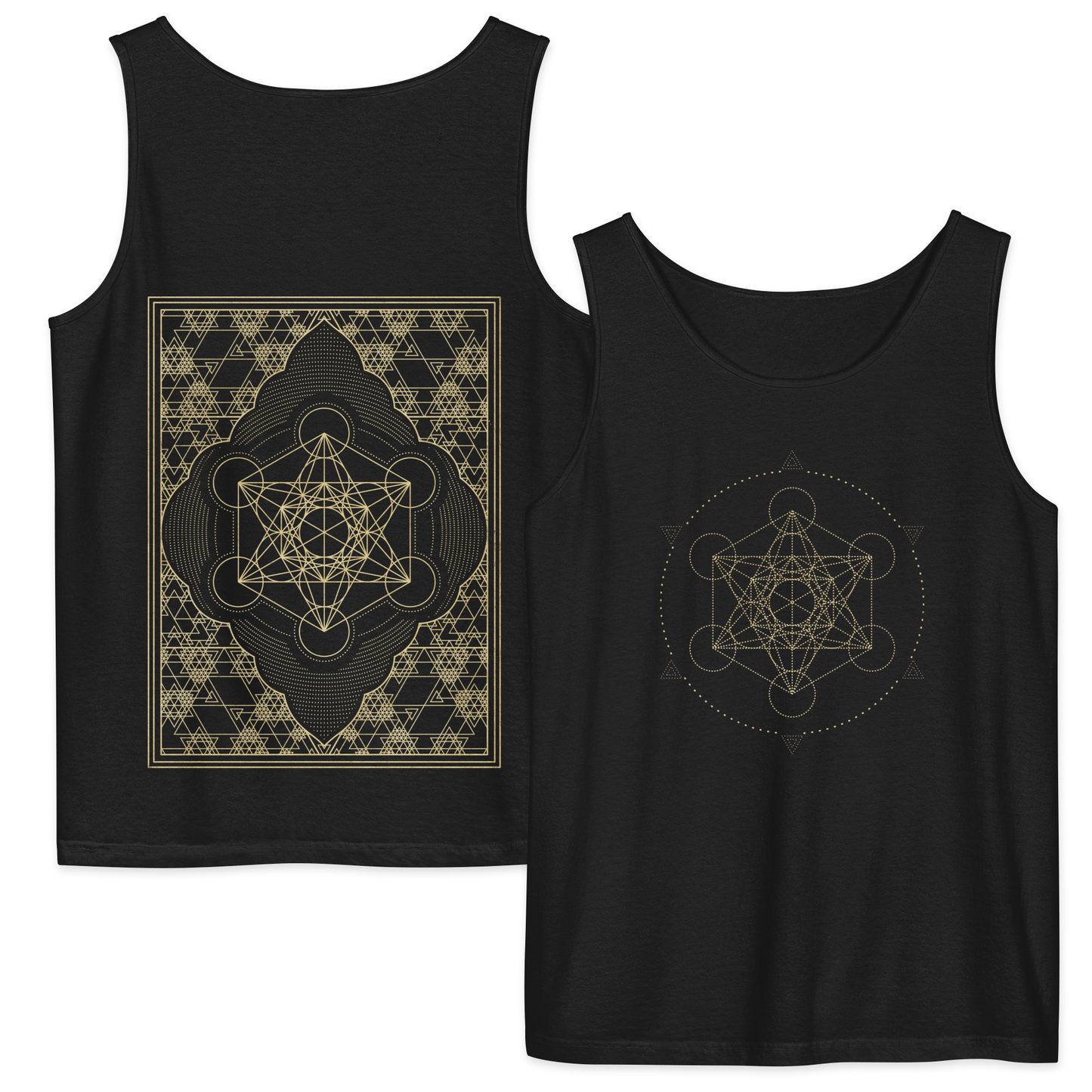 Metatron Cube Sacred Geometry Comfort Tank Top